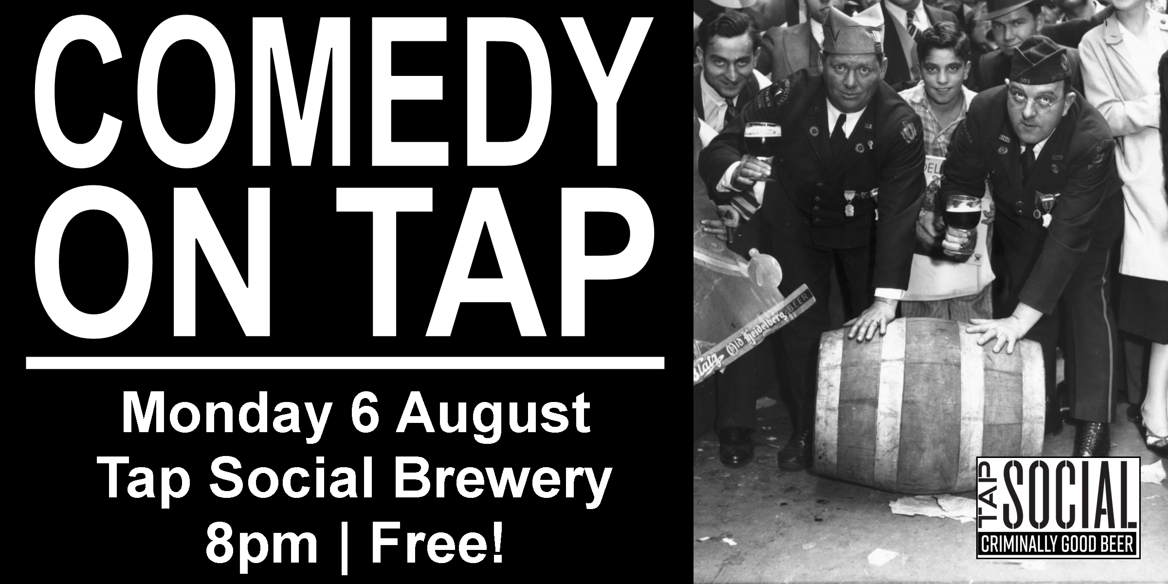 Comedy on Tap is a monthly stand-up show featuring some of the best comedians we could get to come to a brewery on a Monday night! Showcasing top local and national comedians, perfectly paired with Tap Social Movement 's craft beer - and the best part is it's all free! (The comedy, not the beer.) Headlined by amazing comedic talent from all over the UK Hosted by: Sarah Mann Feel free to message us with any questions. See you Monday!