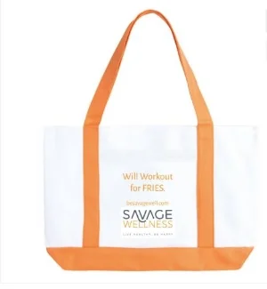 Order your S.Well Gym Bag - "Will Workout for Fries" $20