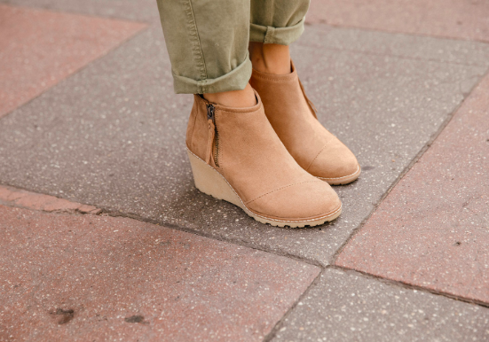 While TOMS isn’t exactly a small business, the CEO (Blake, not Tom) recently publicly committed to supporting the gun control movement. And I love that. So not only do I want to show my support, but I find TOMS to be some of the most comfortable shoes I own. And you know I love me some ankle boots - it’s about the only way you’ll ever see my feet dressed up.