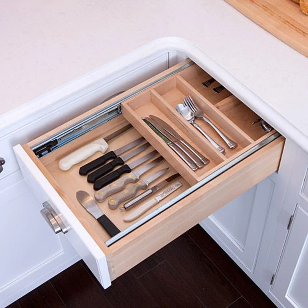 Dual-Level Silverware Drawer