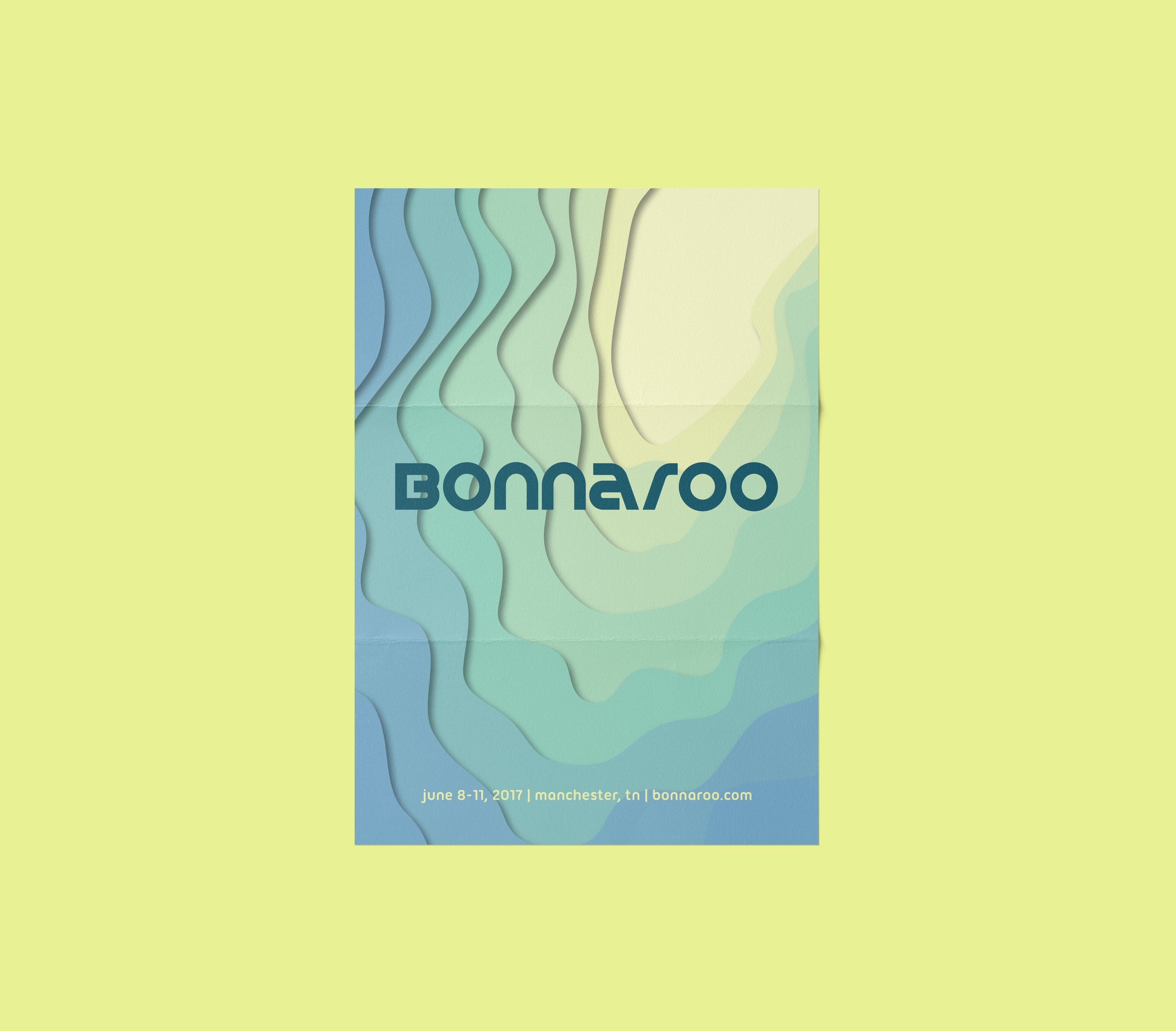  Poster design concept for Bonnaroo Music &amp; Arts Festival. 