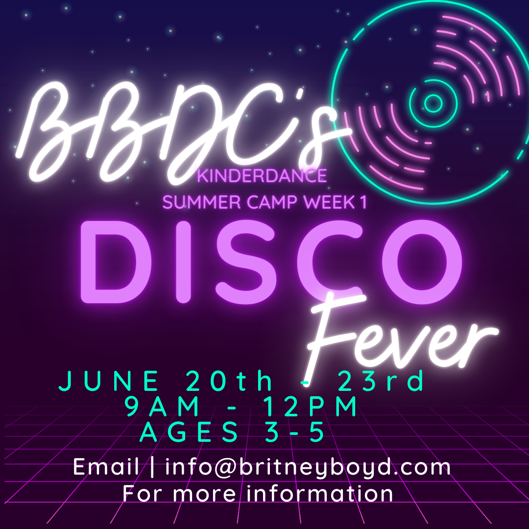 Kinderdance Summer Camp Week 1- DISCO FEVER!