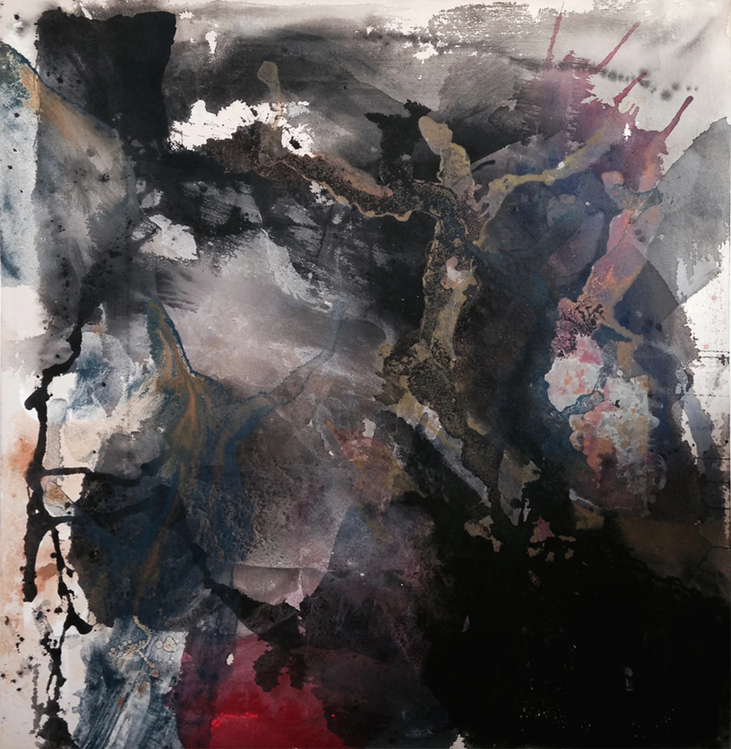 "Conflict", Mixed Medium on Canvas, 48" X 48"