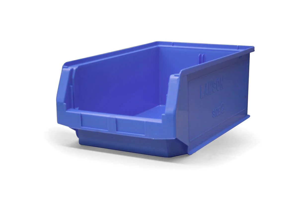 Size 2 Blue Plastic Bin