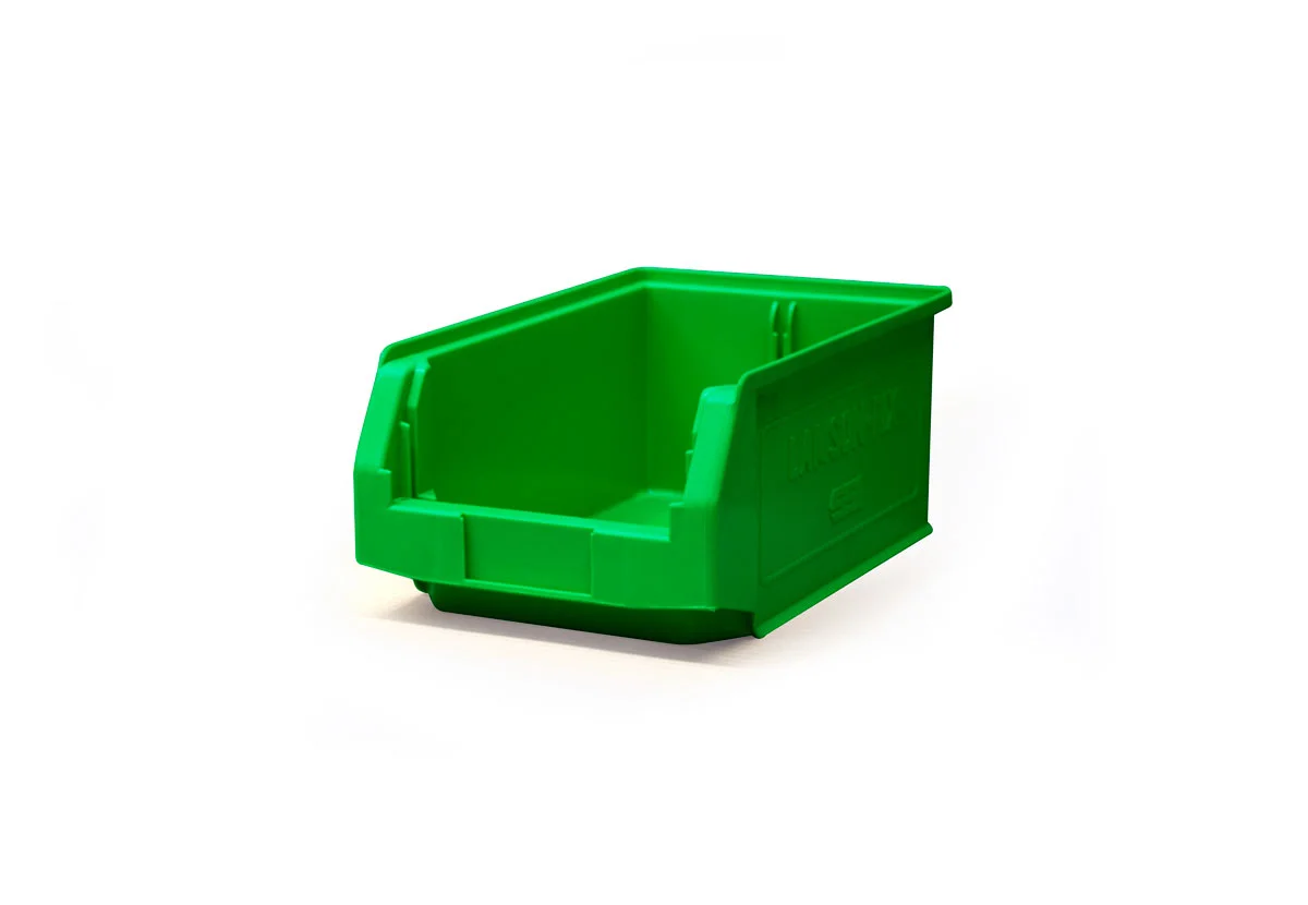 Size 3Z Green Plastic Bin