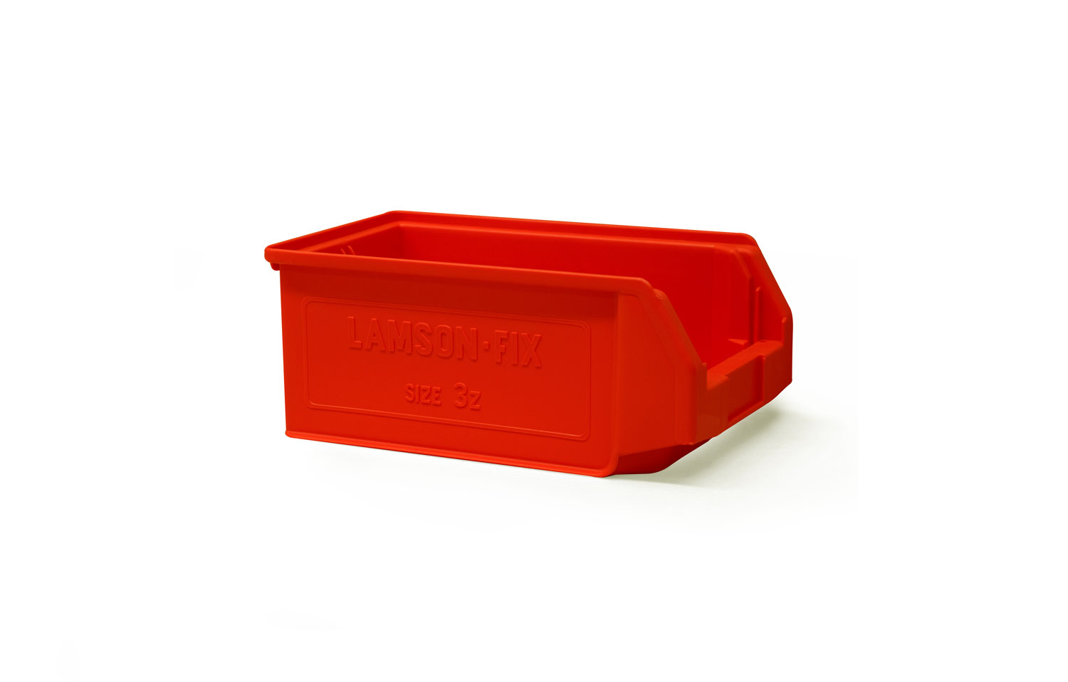 Size 3Z Red Plastic Bin