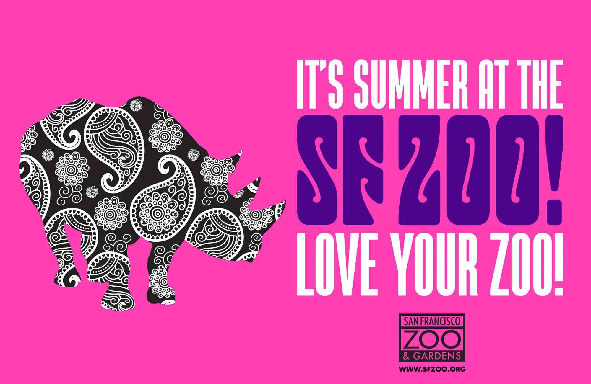 To drive admissions, our summer campaign for the San Francisco Zoo tapped into the hype and nostalgia of the 50th anniversary of the "Summer of Love". 