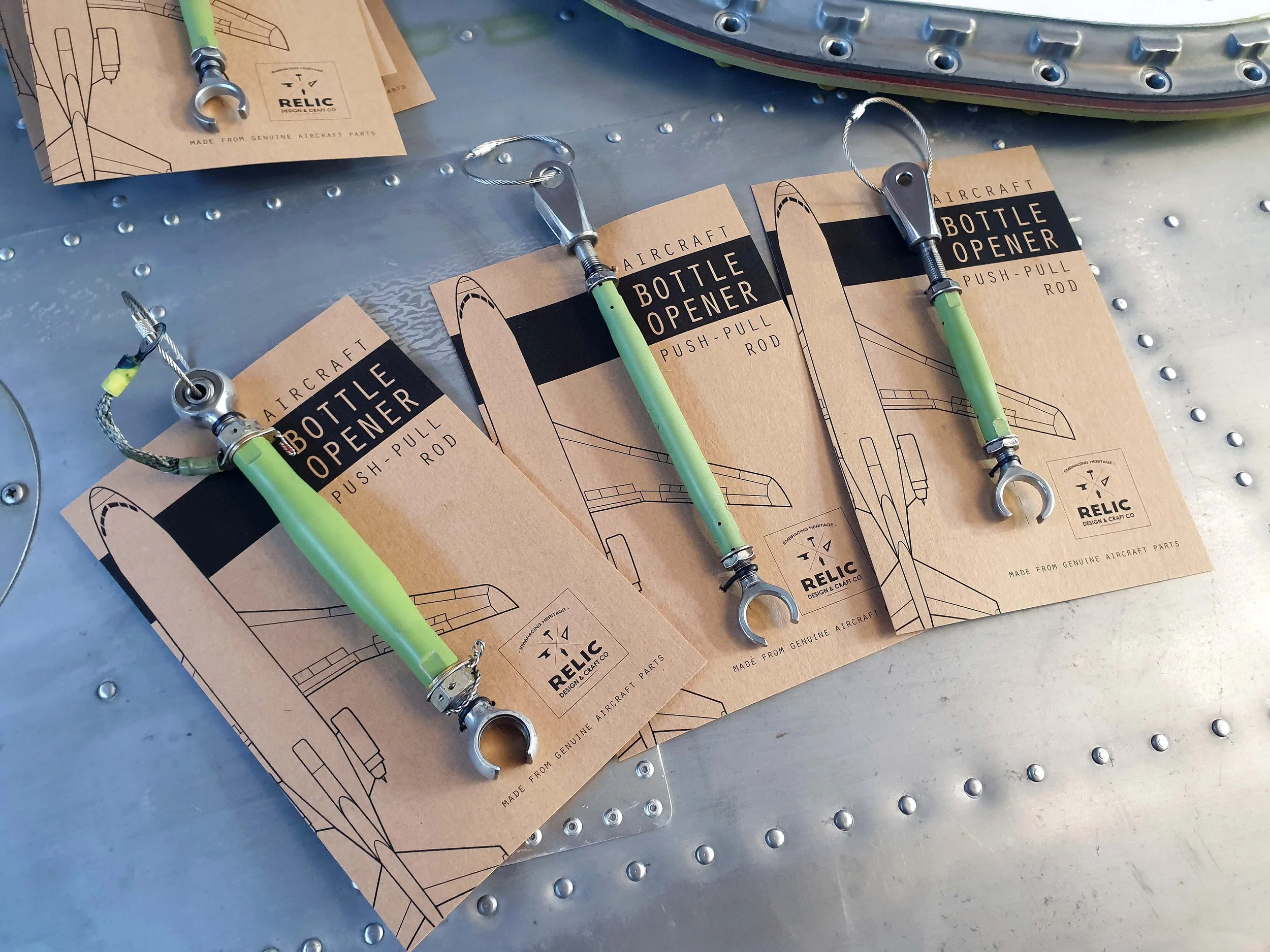 Aircraft Push Pull Rod Bottle Opener