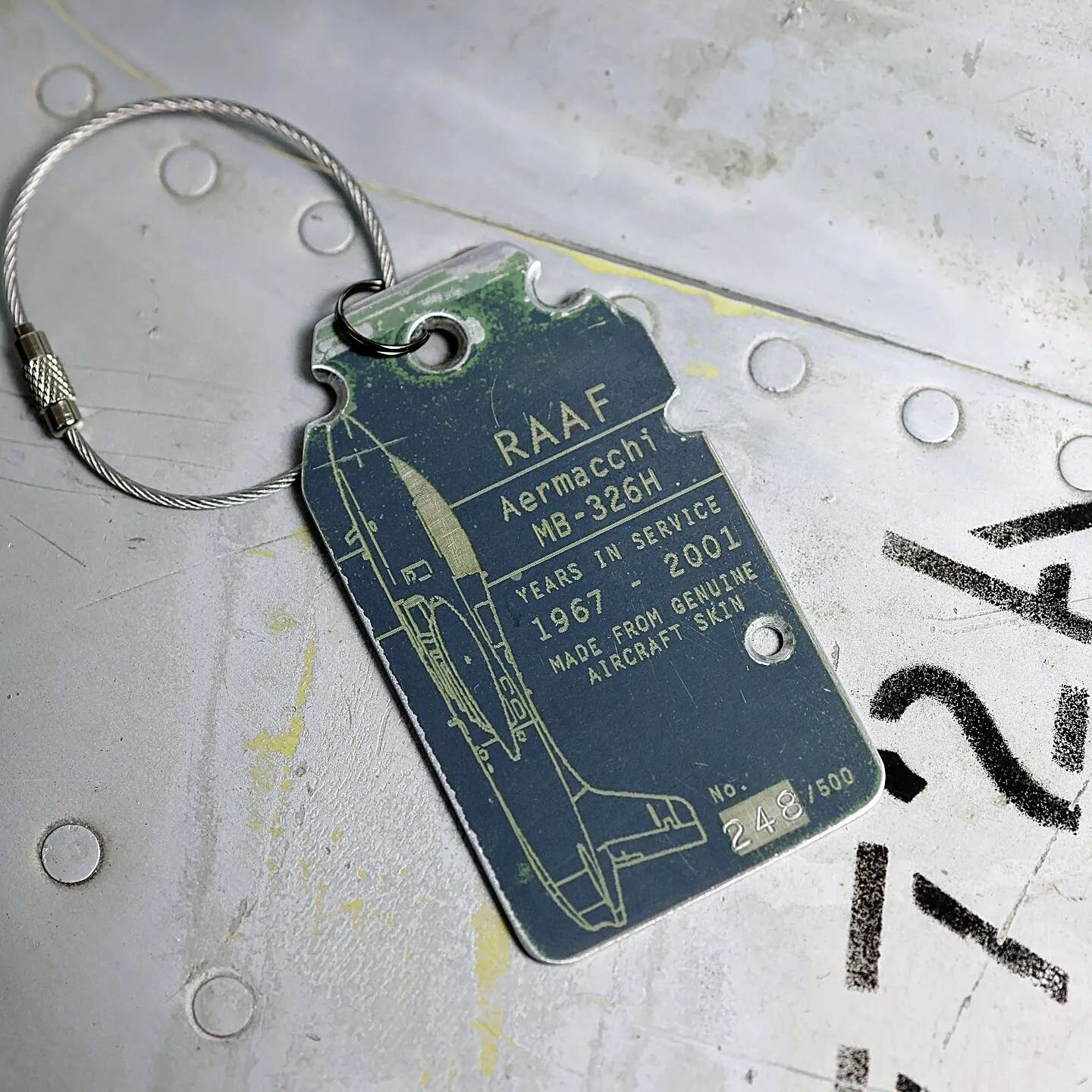 #reclaimed #aircraft skin #keyrings made from a RAAF Aermacchi MB326H 

Available for purchase from Relic Design &amp; Craft co website or etsy page. 

#recycled #upcycled #relicdesignandcraftco #repurposed #keyrings #keyring #airplanefurniture #airc