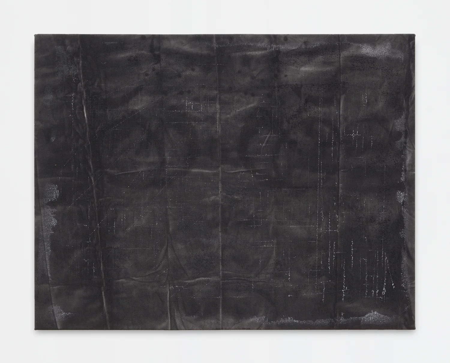 Untitled, 2011. Acrylic, wax, dyed cotton. (36 x 28 x 1.5 inches)