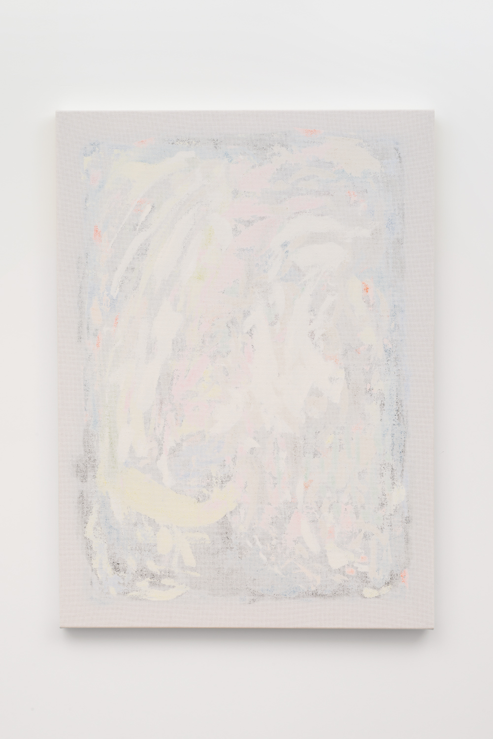 Untitled, 2014. Acrylic, wax, on cotton. (44 x 32 x 1.5 inches)