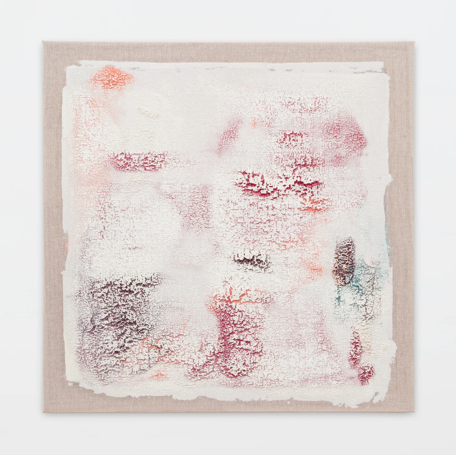 Untitled, 2011. Acrylic, wax, cotton interface. (28 x 28 x 1.5 inches)