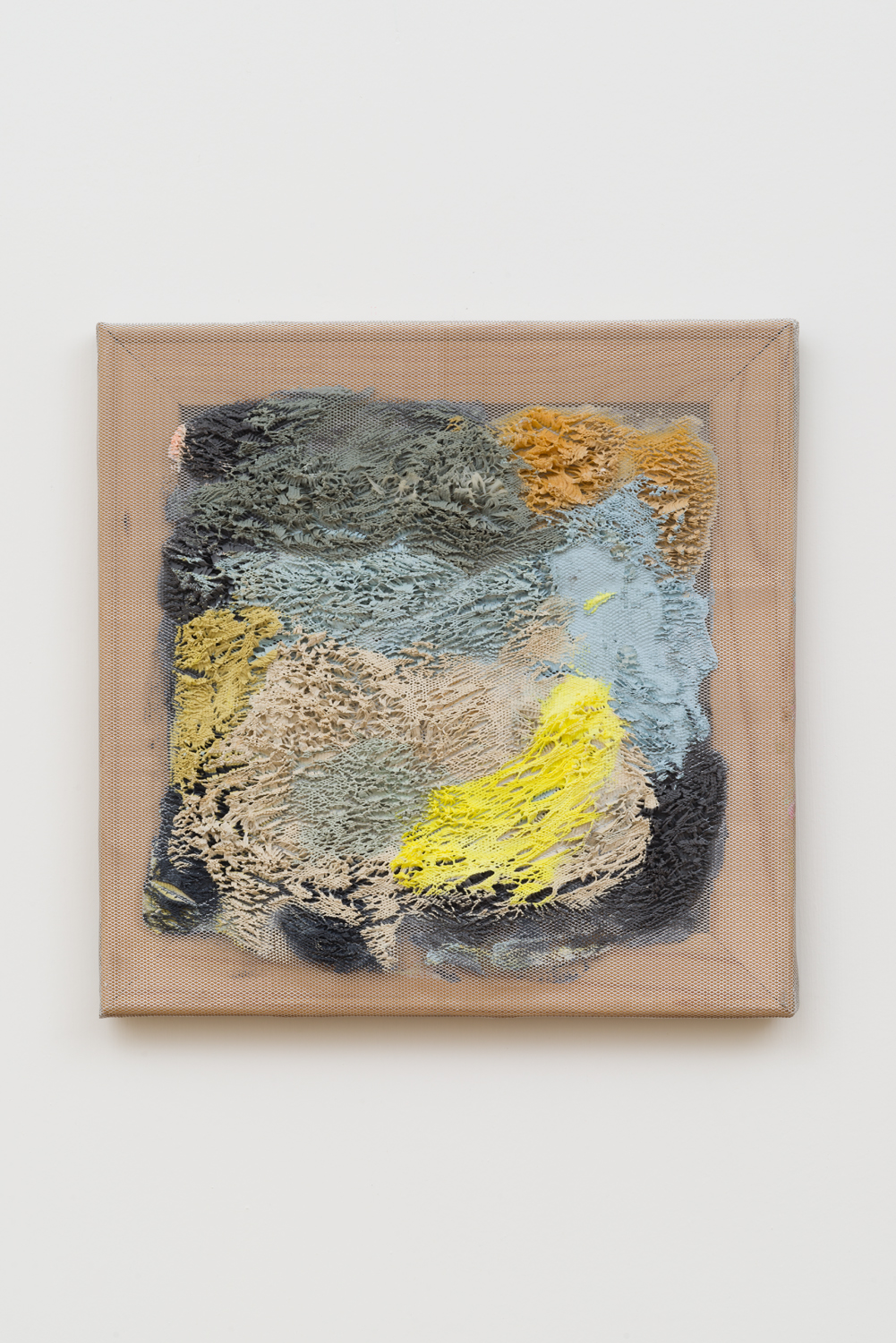 Untitled, 2012. Acrylic, wax, aluminum. (13 x 13 x 1 inches)