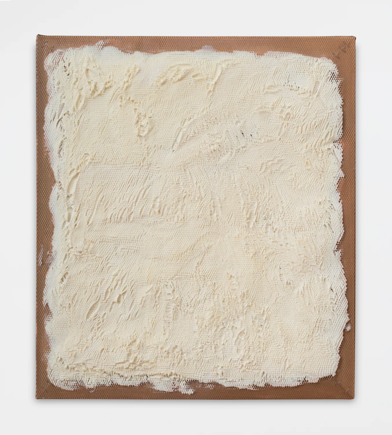Untitled, 2012. Oil, wax, copper. (16.5 x 14.5 x 1.5 inches)
