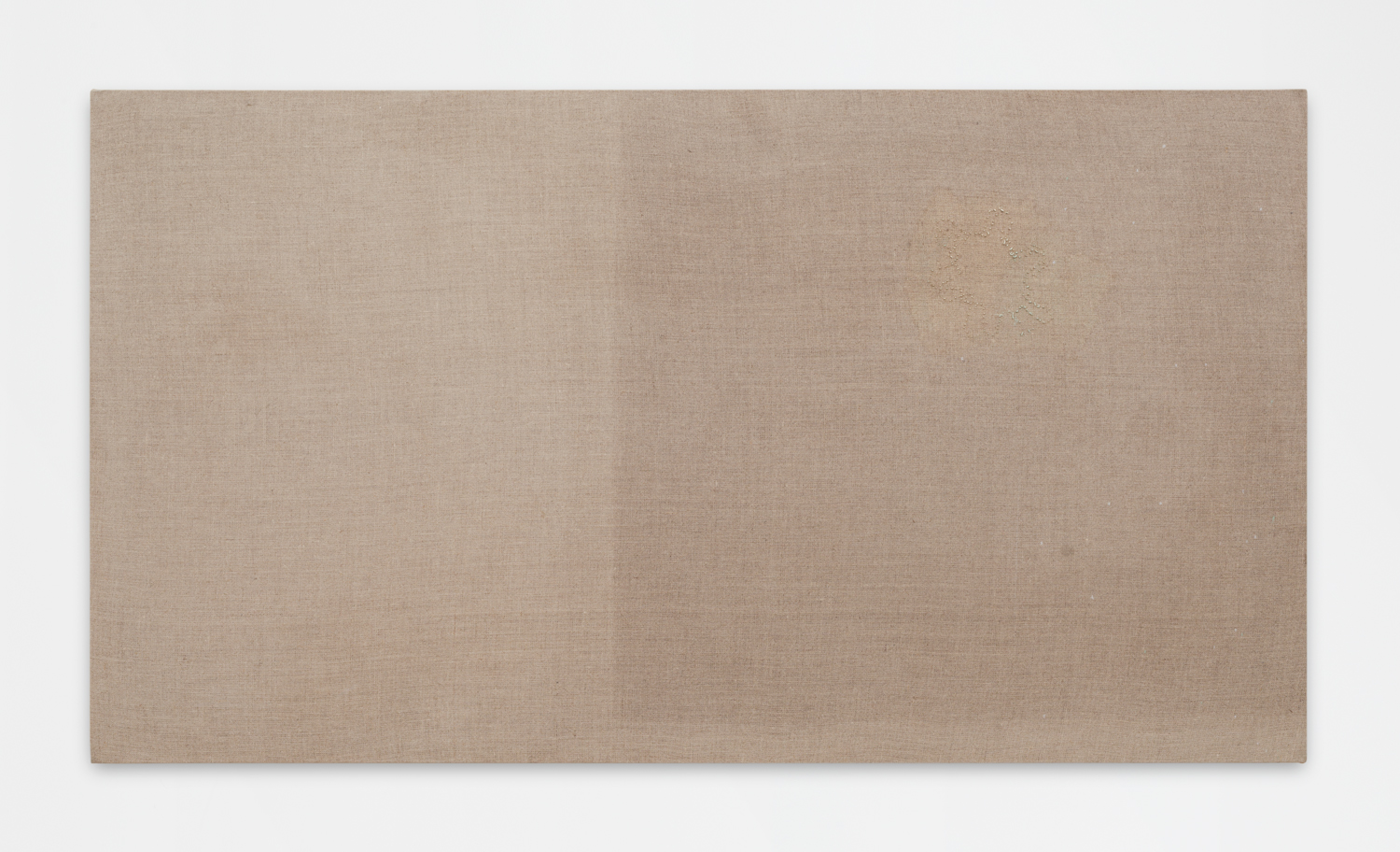Untitled, 2006. Oil, wax, linen. (24 x 43 x 1.5 inches)