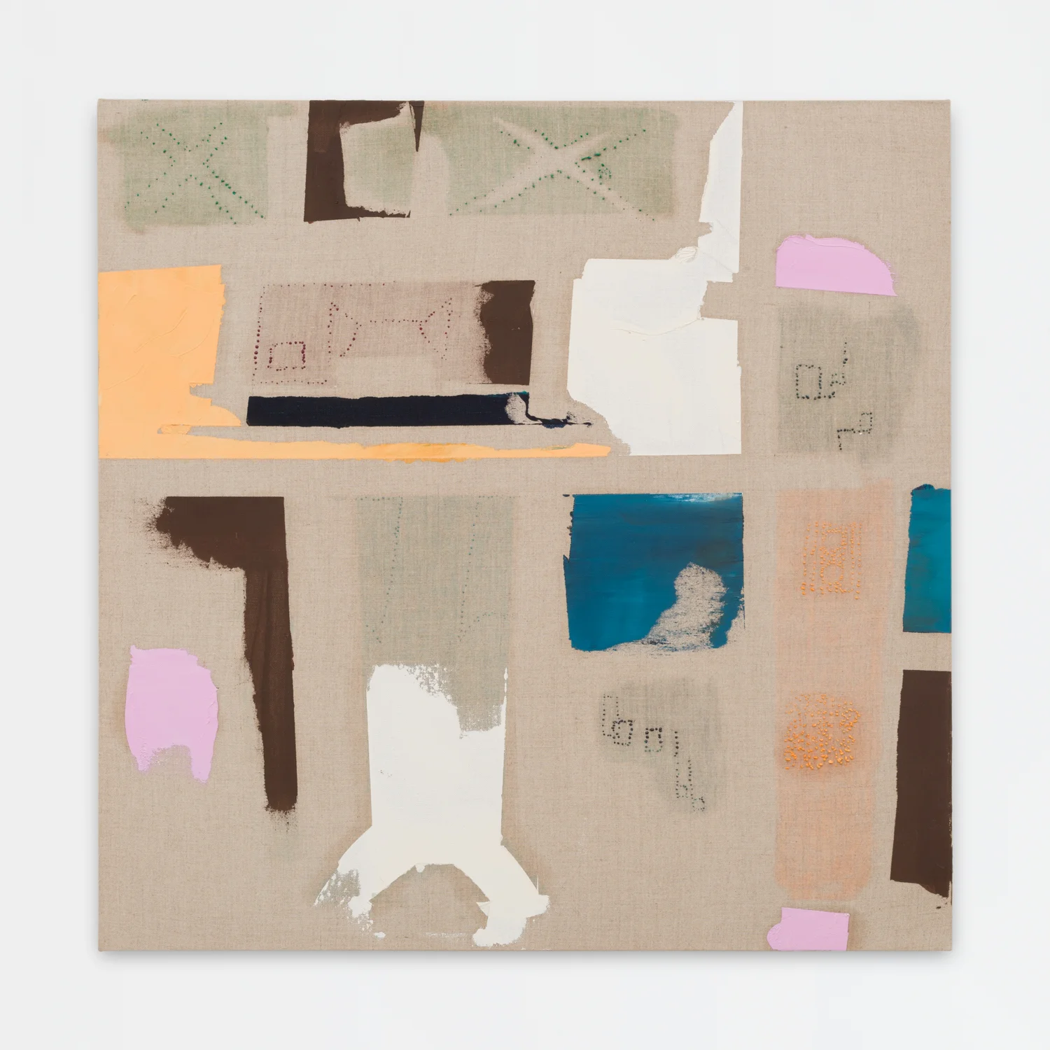 Untitled, 2006. Oil, wax, linen. (22.5 x 22.5 x 1.5 inches)