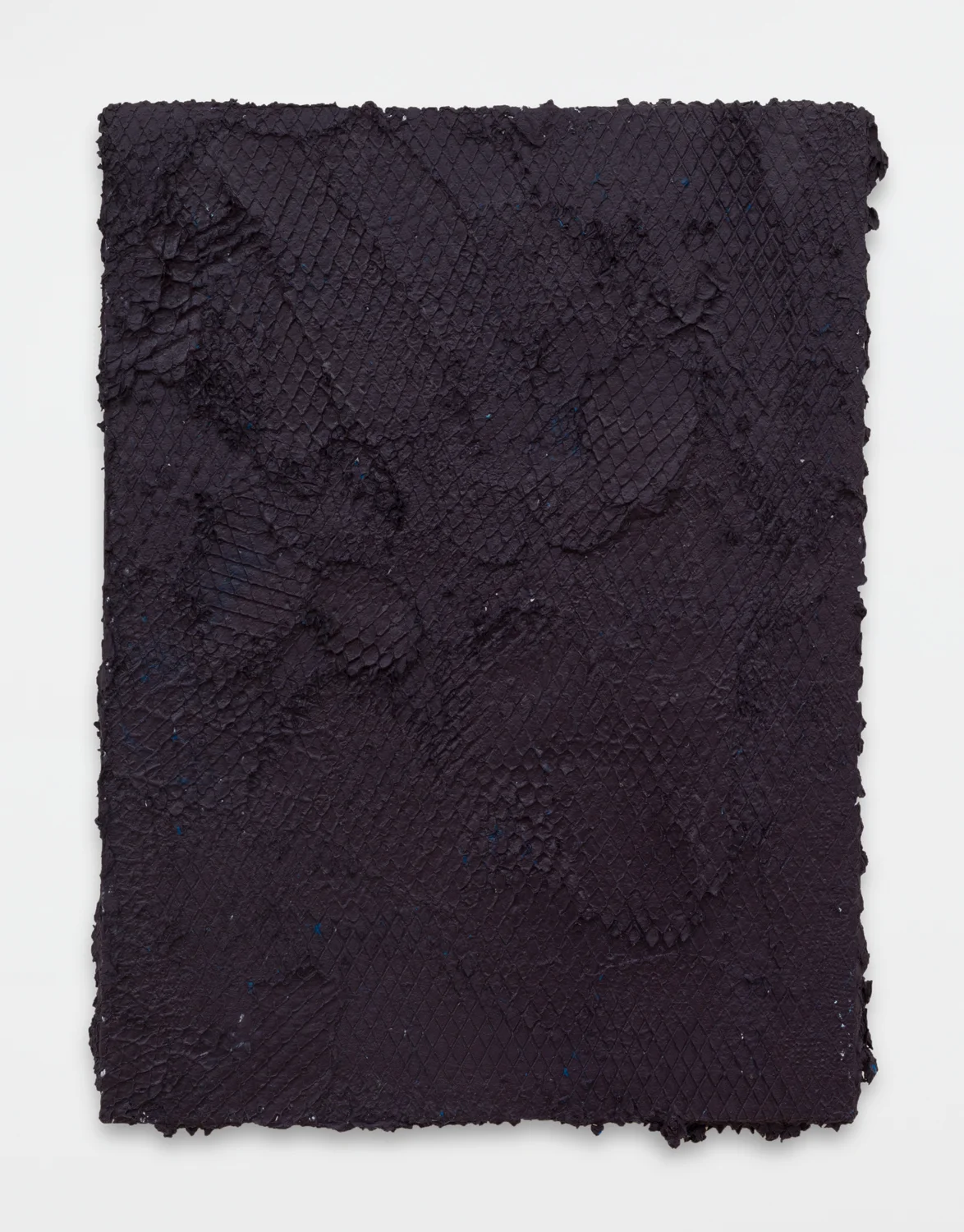 Untitled (Violet), 2016. Acrylic, wax, wood panel. (12 x 9 x 1.5 inches)