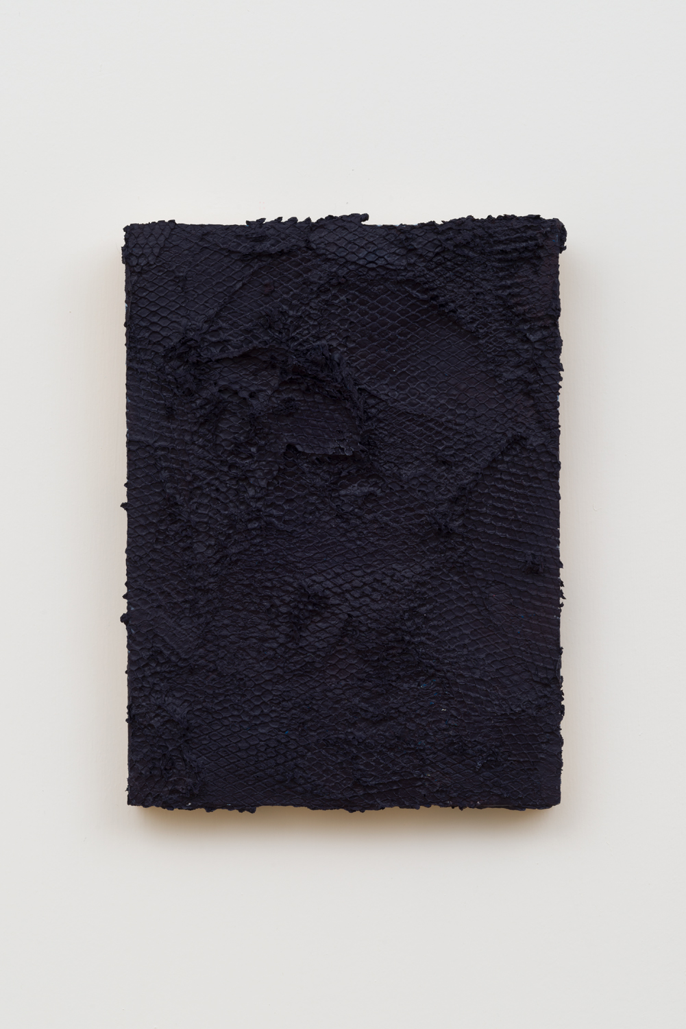 Untitled, 2016. Acrylic, wax, wood panel. (12 x 9 x 1.5 inches)