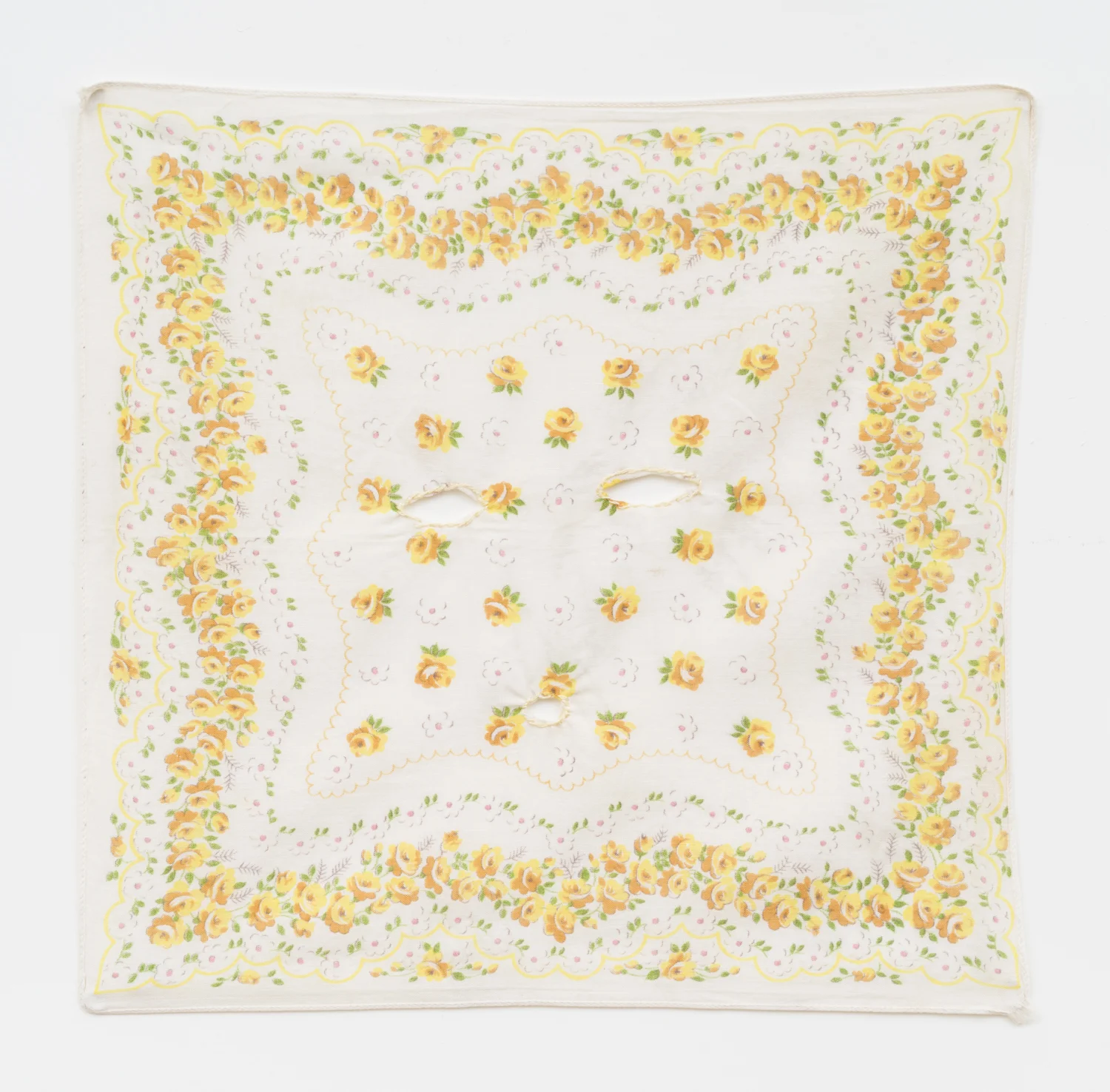 Untitled, 1997.&nbsp;Cotton, cotton thread.&nbsp;(11.5 x 12 inches)&nbsp;
