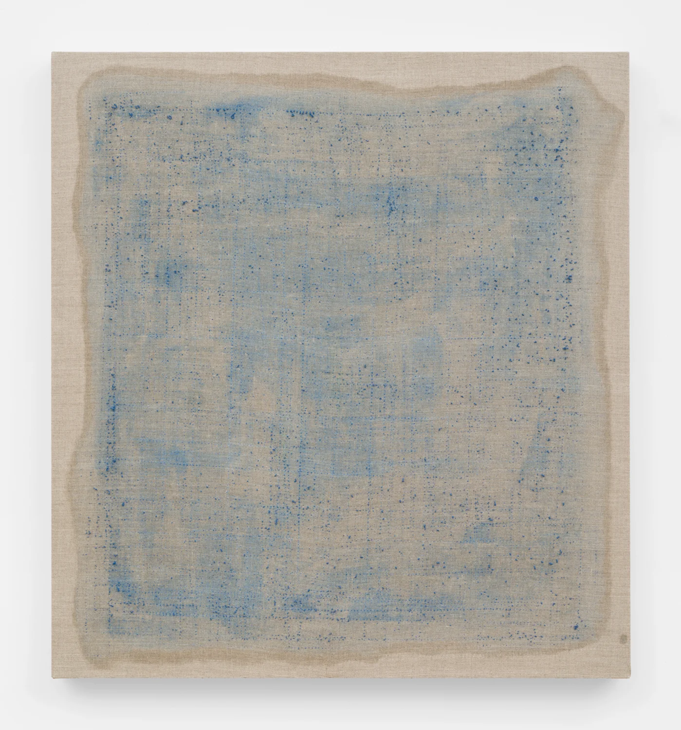 Untitled, 2017. Acrylic, wax, brass. (24 x 26 x 1.25 inches)