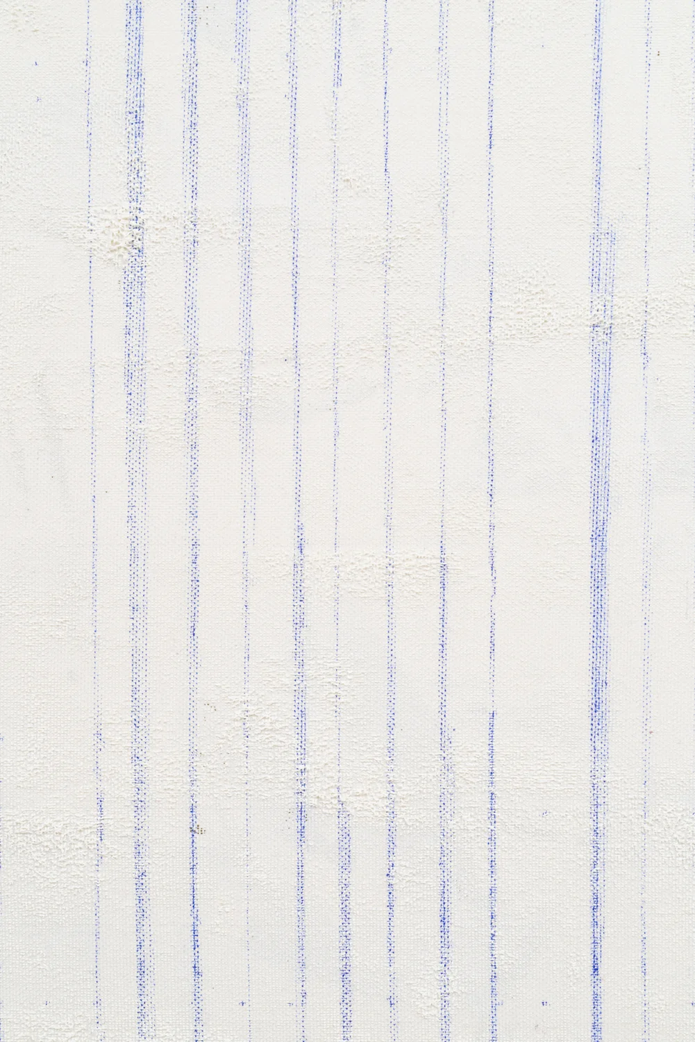 Detail of Untitled, 2018. Acrylic, wax, pastel, cotton interface (48 x 44 x 1.5 inches)