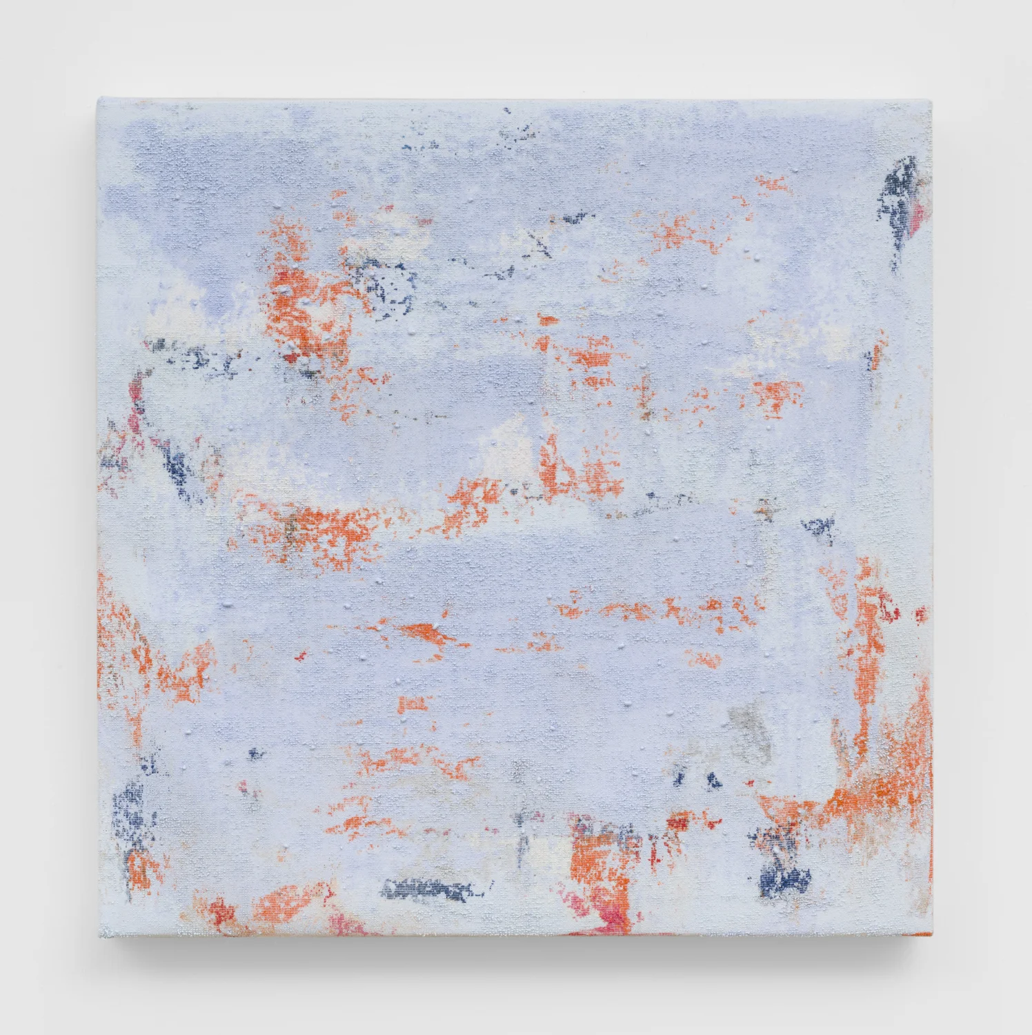 Untitled, 2019. Oil, cotton interface on panel (12 x 12x 1 inches)