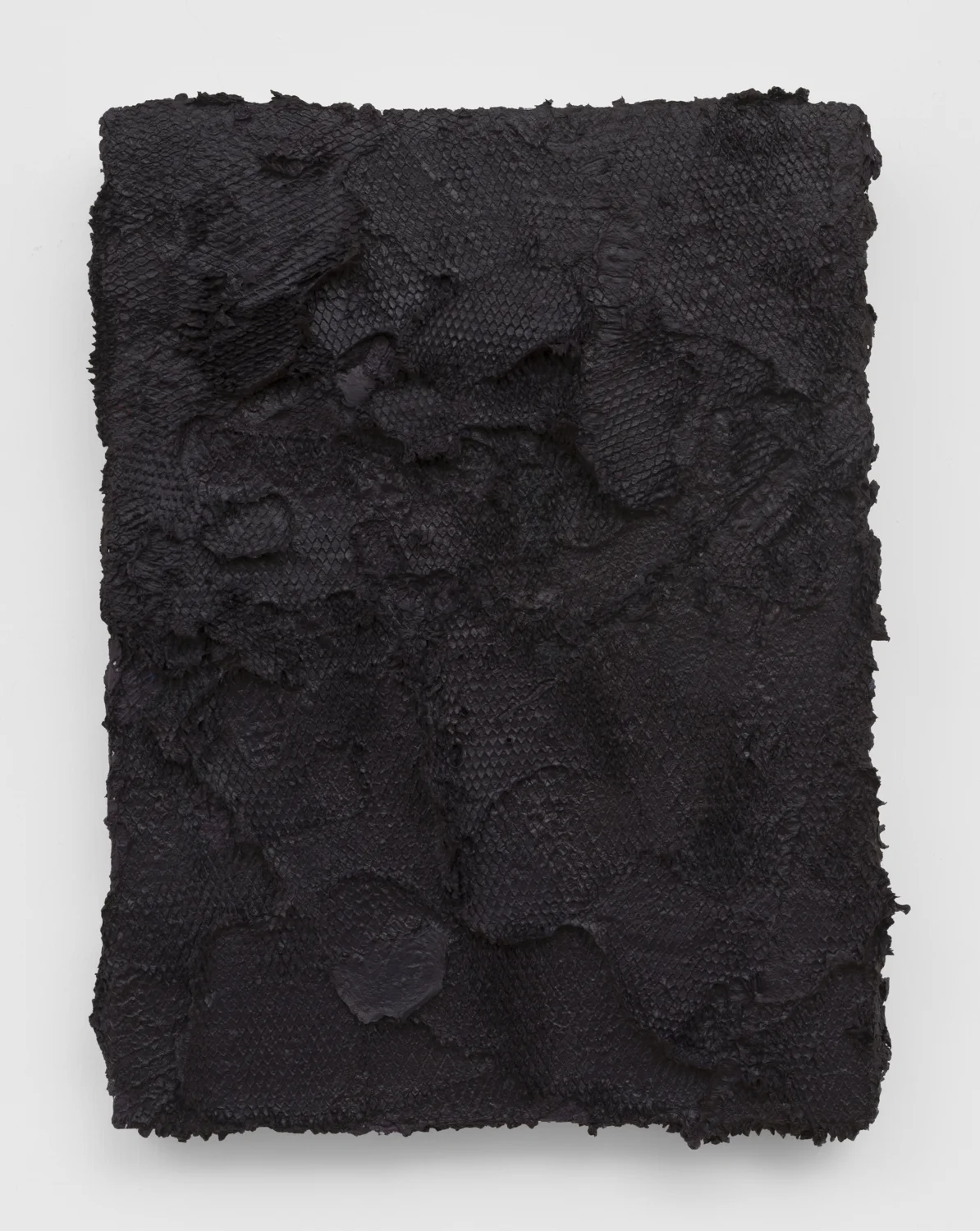 Untitled, 2018. Acrylic, wax, panel (12 x 9 x 1.5 inches)