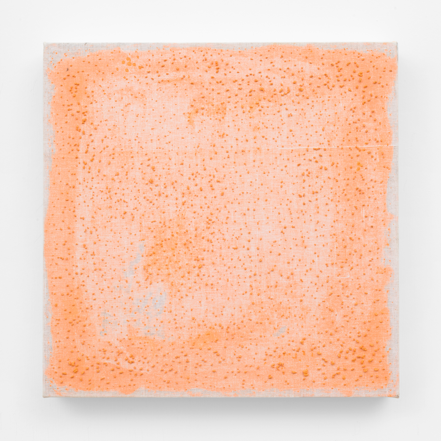 Untitled, 2006. Oil, wax, cotton. (12 x 12 x 1.5 inches)