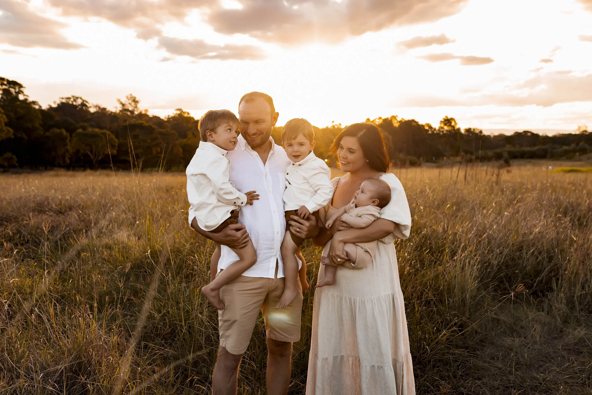 Sunset in the fields of gold