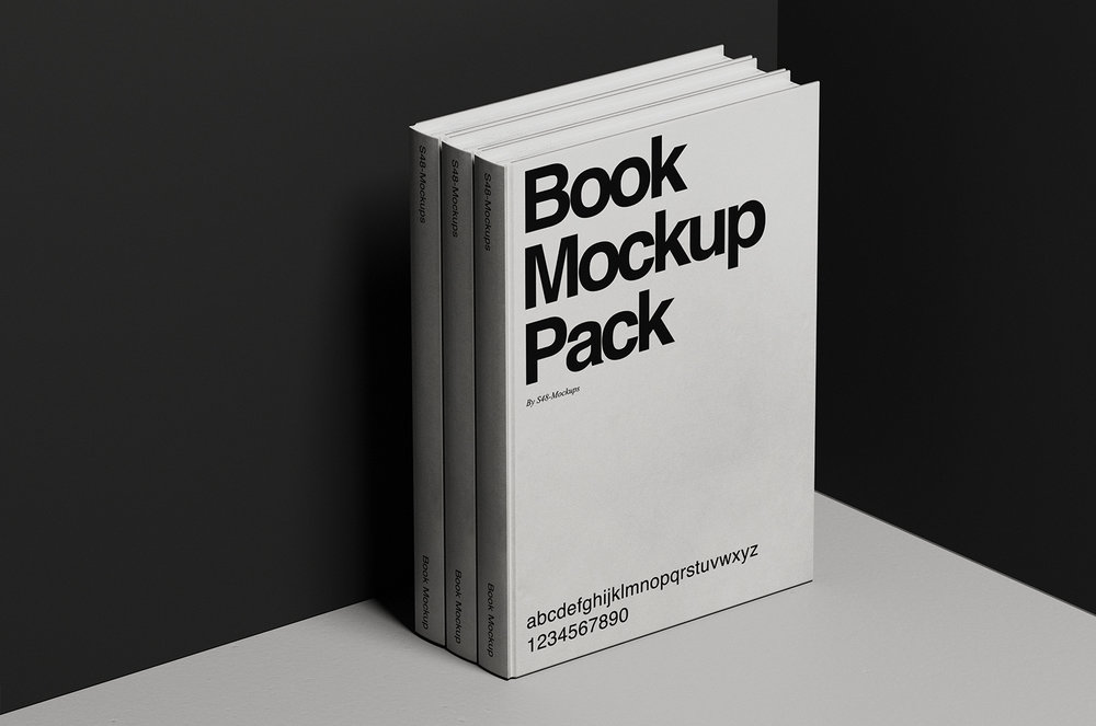 Download Minimal Book Cover Mockup Pack 01 S48 Mockups Yellowimages Mockups