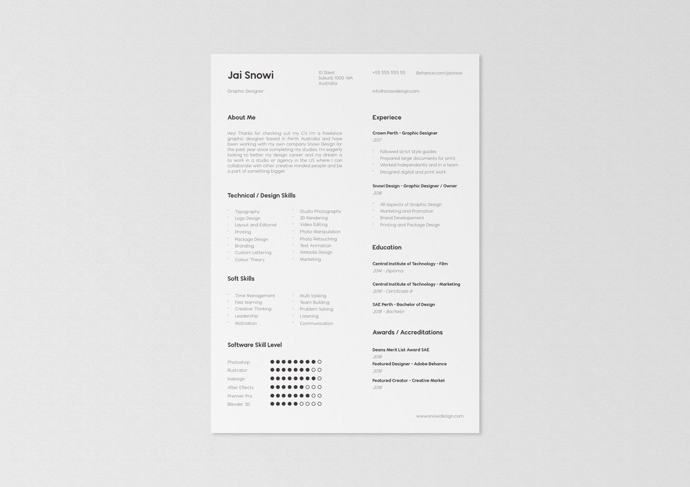 Download Cv Template And Mockup S48 Mockups