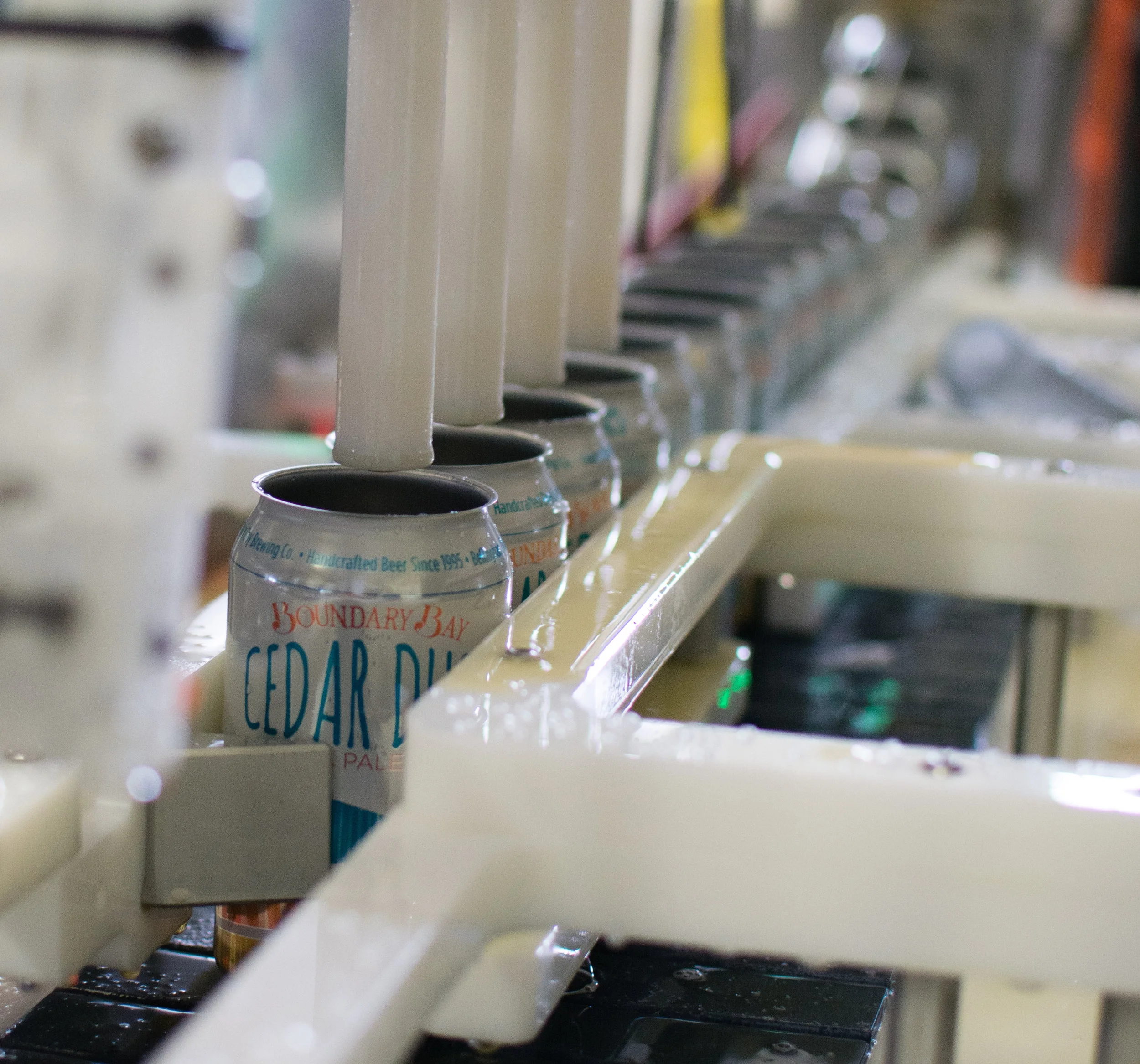 The first of many cans of Cedar Dust being filled 