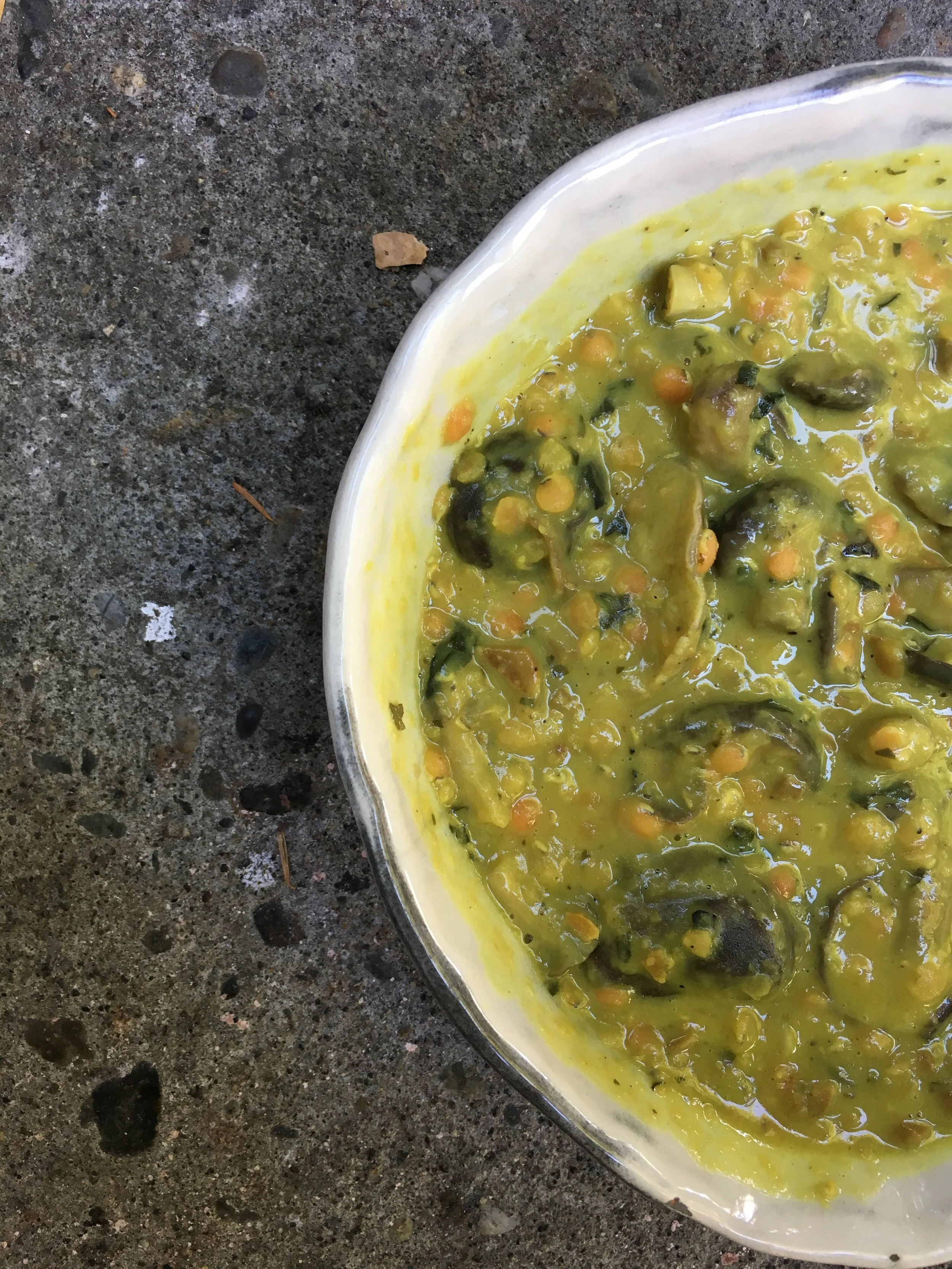 Mushroom Lentil Stew