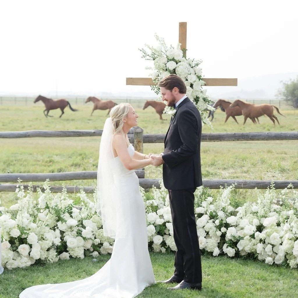 We love that we get to create beautiful floral backdrops to the most important moments of your life. We want to celebrate and design something unique for you and your guests to experience. Congratulations to this sweet couple C + A ✨

Thank you again
