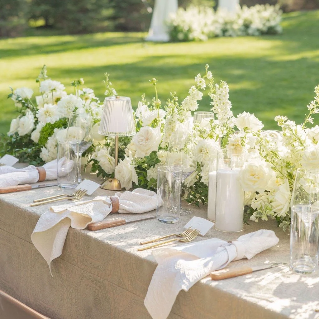 The details are what it&rsquo;s all about. We love being a part of our clients vision. Lush + lovely blossoms for this intimate event. 🍃

Planning &amp; Design: @elopejackson
Photography: @dianaedlingerstudios
Day Of Coordinator + Tabletops: @thelin