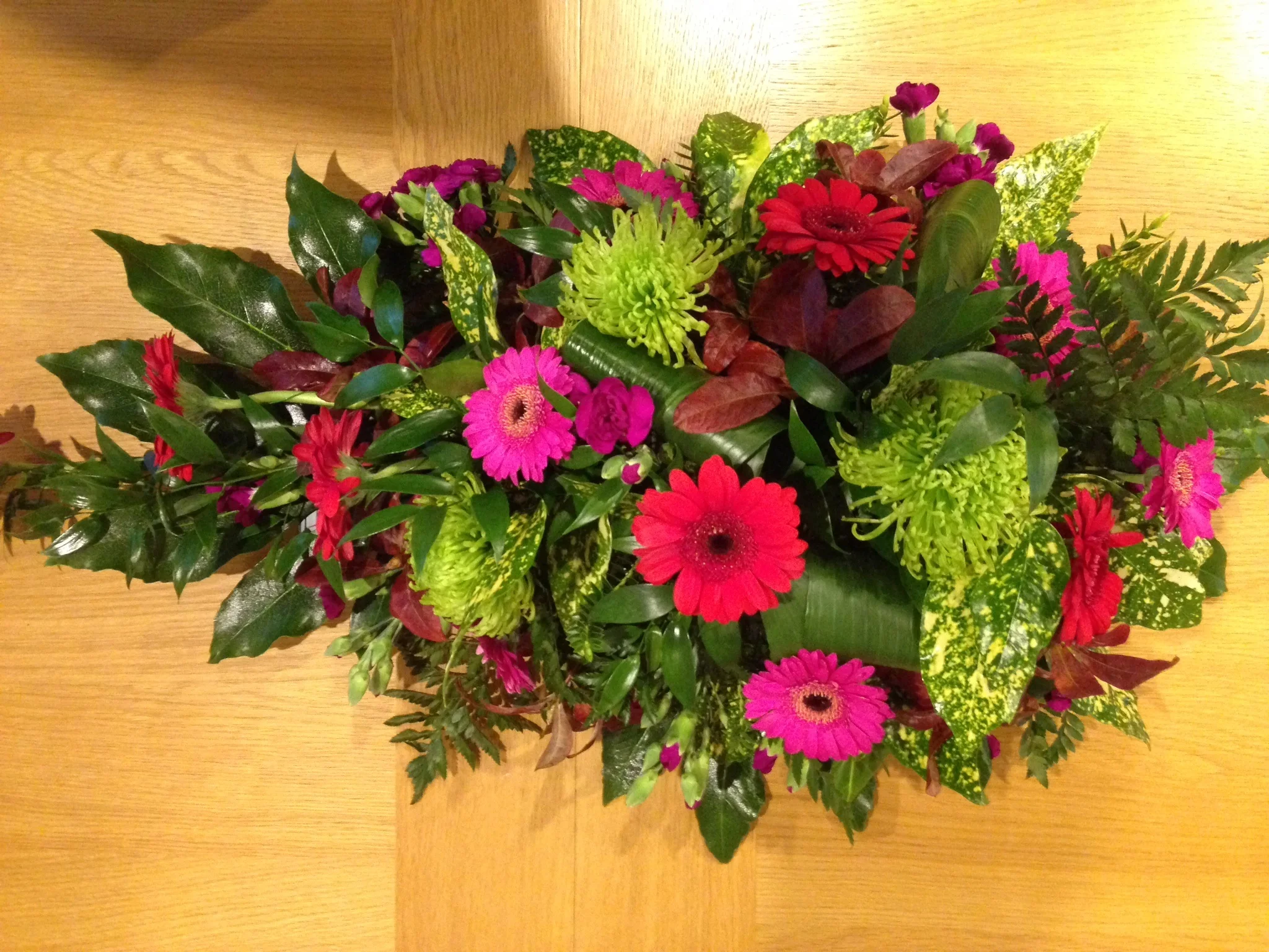 Sympathy - sheaf - pink and green.JPG