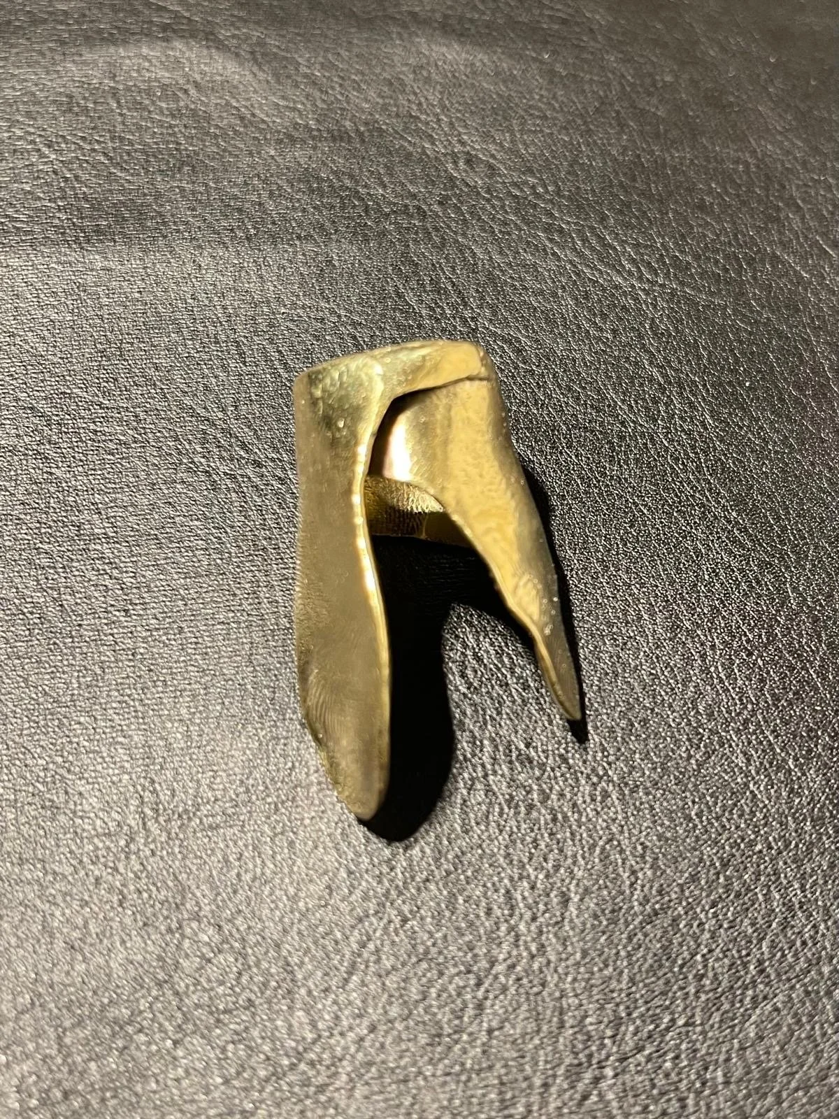 Floppy Brass Midi Ring
