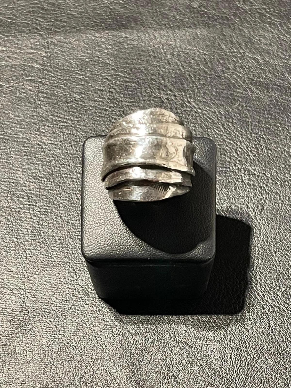 Flat Roman Silver Ring