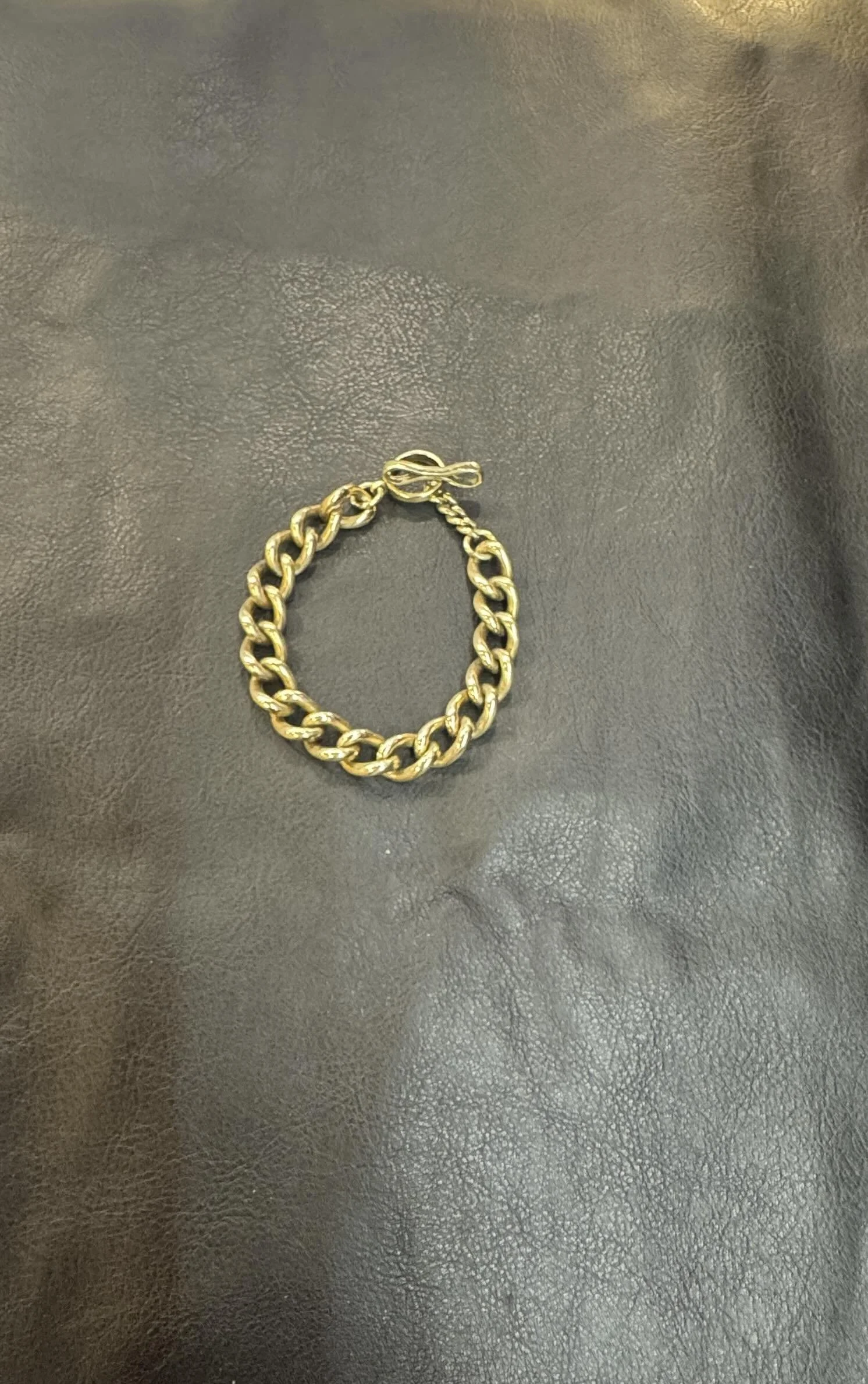 Timeless Gold-Tone Brass Chain Bracelet