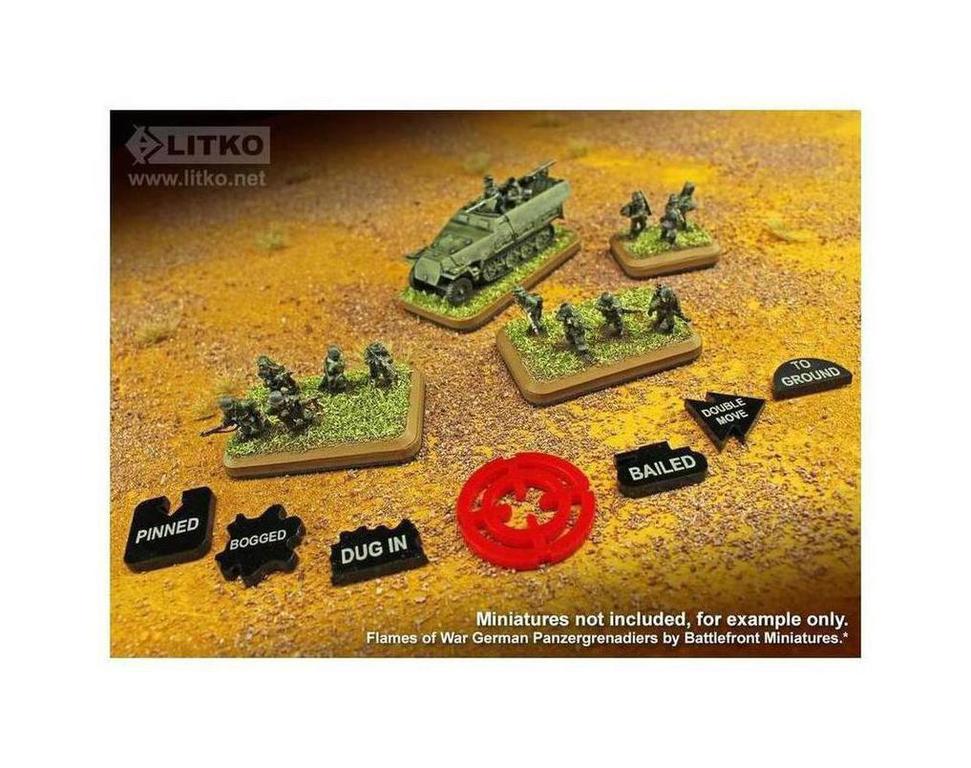 LITKO Tank Command Token Set Multi-Coloured 20