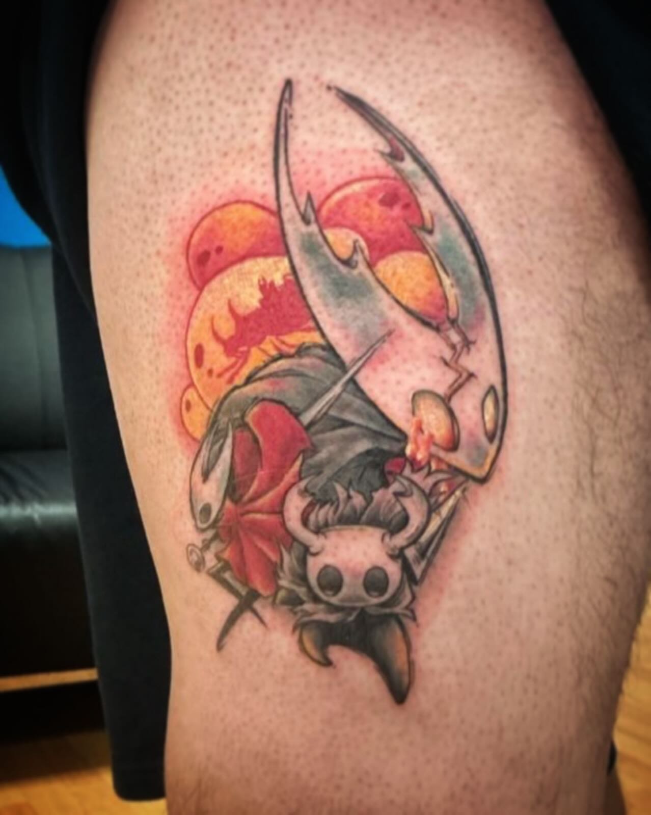 This was meant to be my Sunday piece for the Adelaide Tattoo Expo 🫠 Honestly though it was nice to be able to relax in the studio instead of the frantic atmosphere of a convention!
Ny Friday and Saturday pieces are still unfinished but we managed to