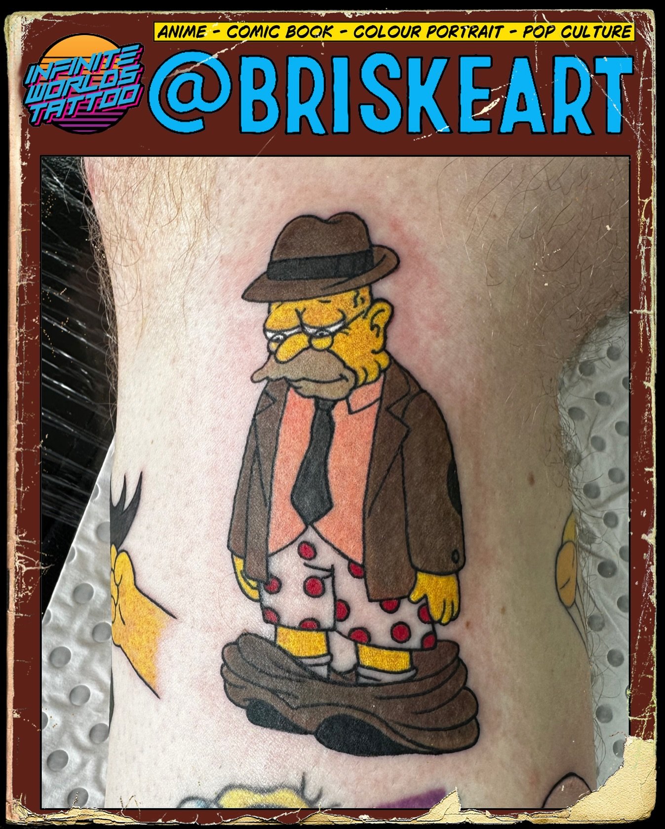 Oh, Simpson, can&rsquo;t you go five seconds without humiliating yourself?

#Paulbriske #tattooartist #tattoo #Adelaidetattoos #drpickles #drpicklesproteam #healedbydrpickles #tattoocare #tattooers #inked #tattoolife #tattooist #tattooink #art #insta