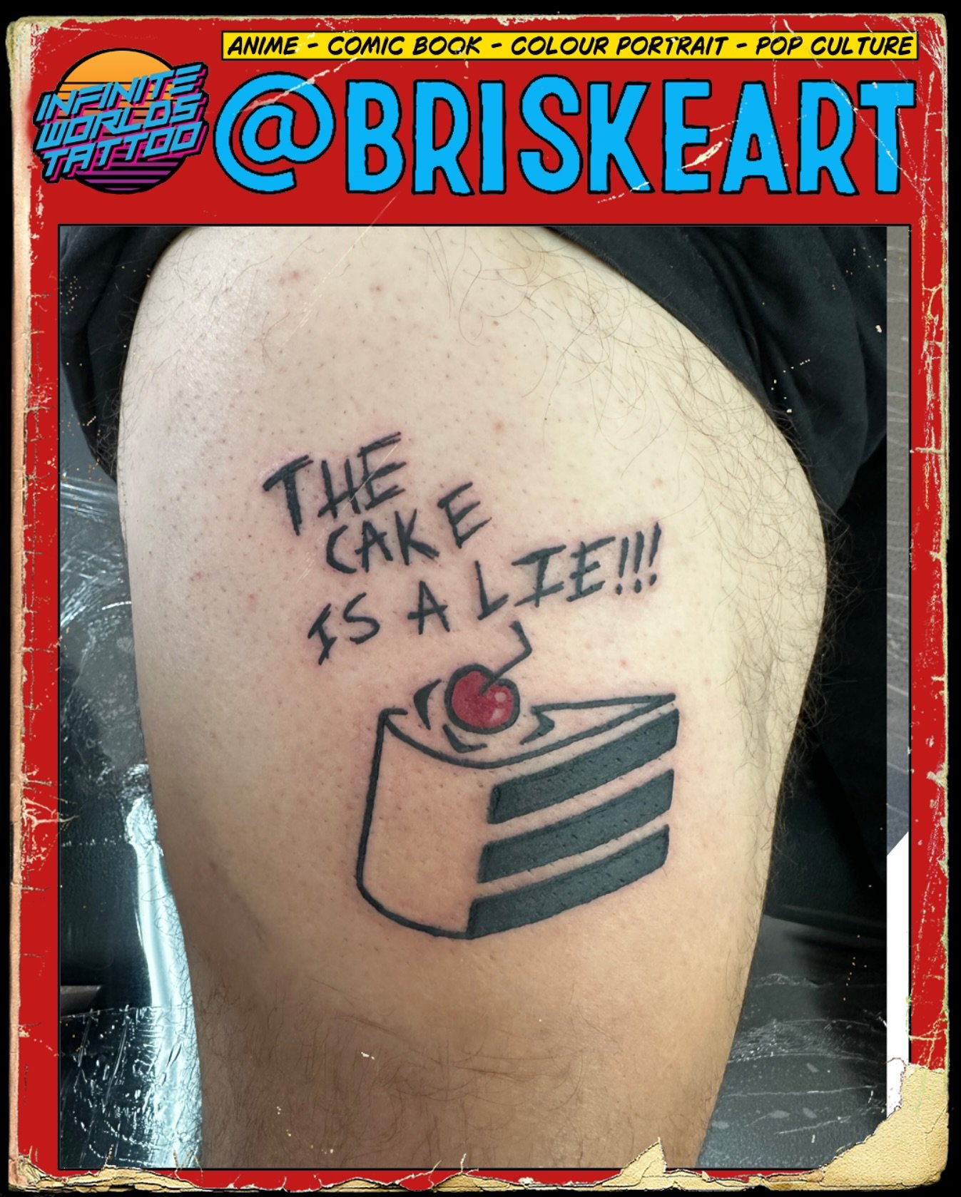 This was a triumph&hellip; 🍰 🔵🏃&zwj;♀️&zwj;➡️🟠

#Paulbriske #tattooartist #tattoo #Adelaidetattoos #drpickles #drpicklesproteam #healedbydrpickles #tattoocare #tattooers #inked #tattoolife #tattooist #tattooink #art #instatattoo #adelaidetattoois