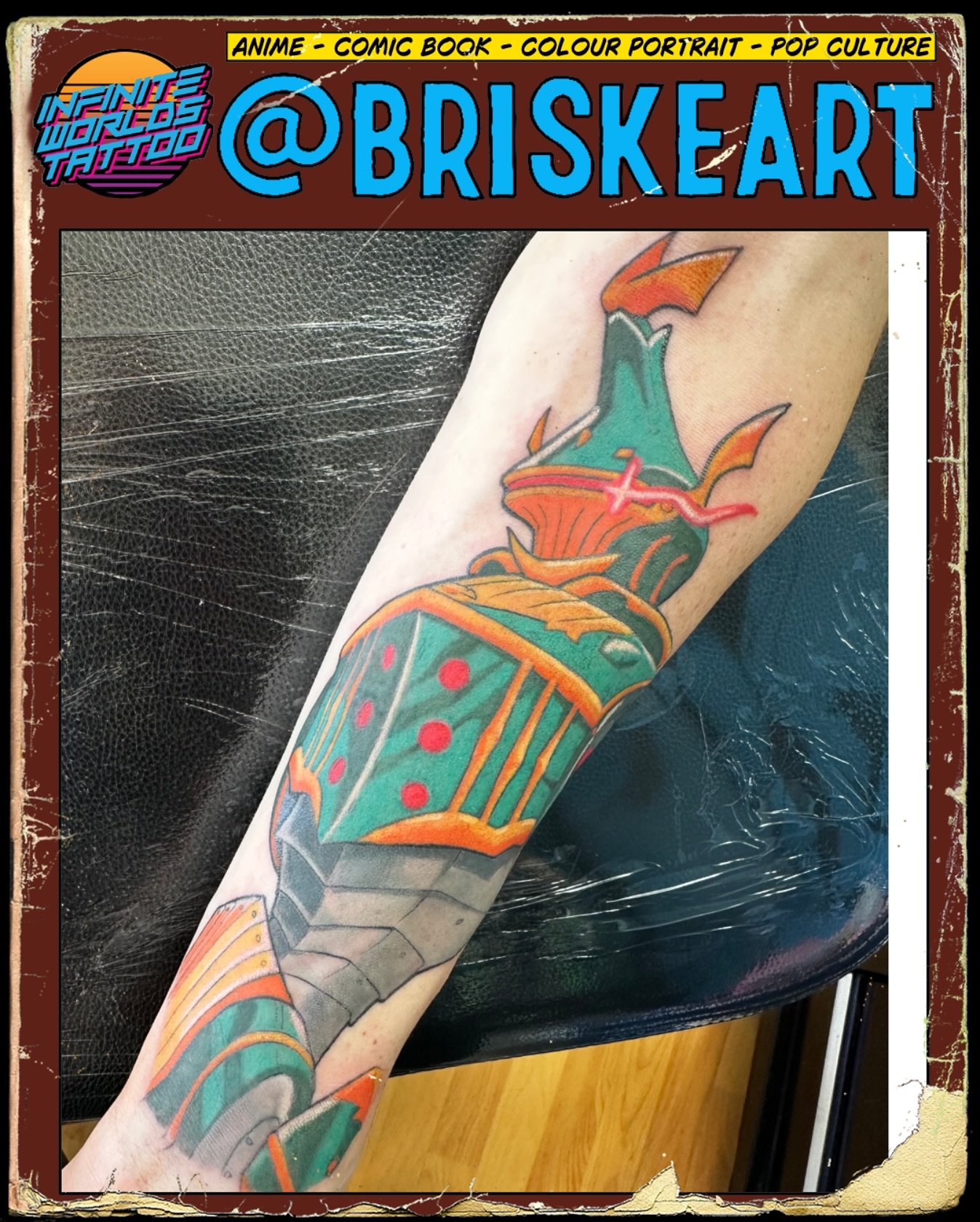 When your client wants to commemorate completing Final Fantasy XIV&rsquo;s The Epic of Alexander.

#Paulbriske #tattooartist #tattoo #Adelaidetattoos #drpickles #drpicklesproteam #healedbydrpickles #tattoocare #tattooers #inked #tattoolife #tattooist