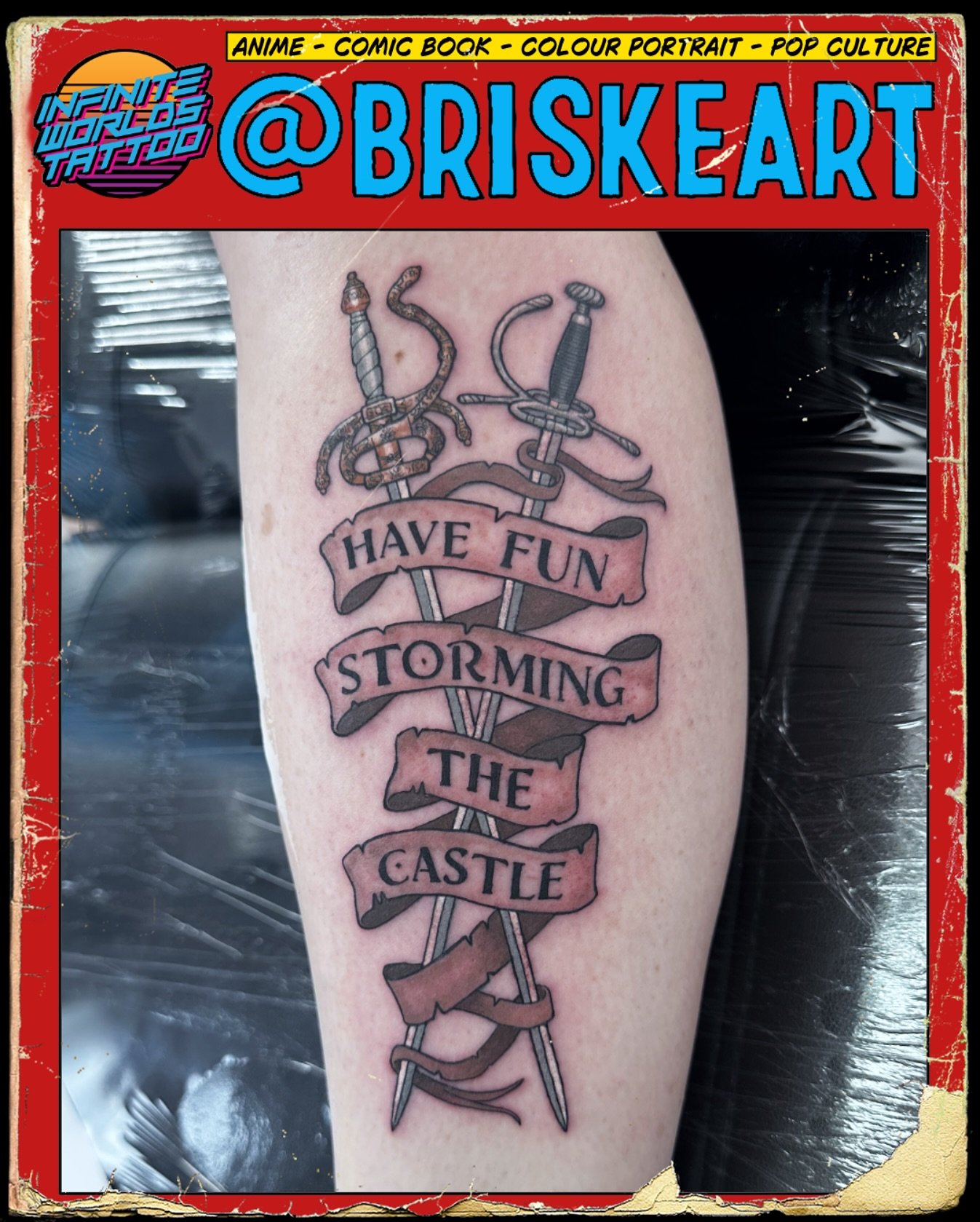 When someone asks you for a Princess Bride tattoo, all you can say is &ldquo;As you wish&rdquo;

#Paulbriske #tattooartist #tattoo #Adelaidetattoos #drpickles #drpicklesproteam #healedbydrpickles #tattoocare #tattooers #inked #tattoolife #tattooist #