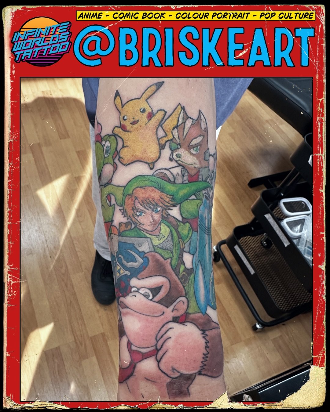 Super Smash Bros! 💥 

Who is your go to character? Mine is Kirby! 

#Paulbriske #tattooartist #tattoo #Adelaidetattoos #drpickles #drpicklesproteam #healedbydrpickles #tattoocare #tattooers #inked #tattoolife #tattooist #tattooink #art #instatattoo 
