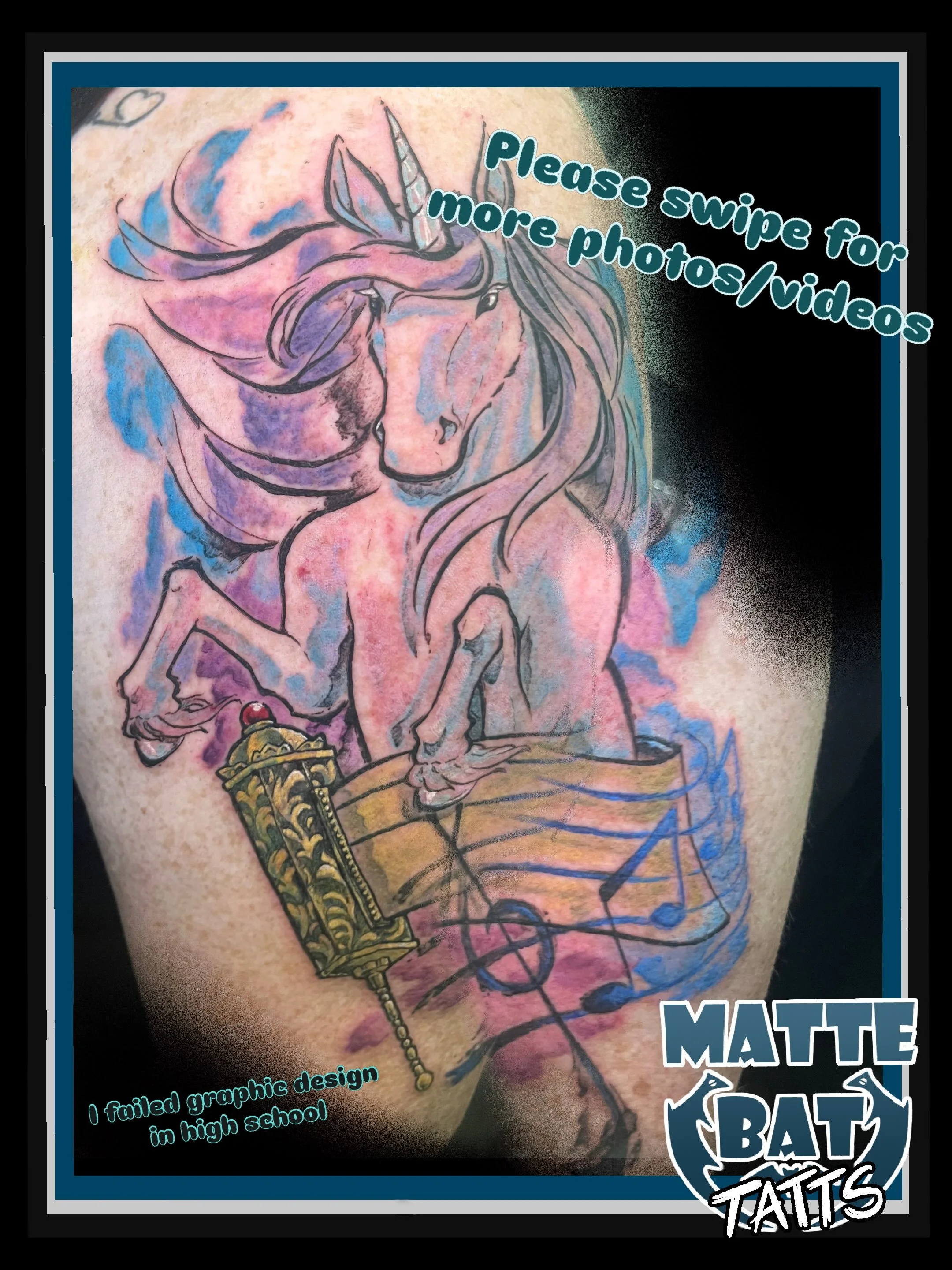 My very first competition! This was my entry for the Best Freehand comp at GoldenHand! While we didn&rsquo;t walk away with any awards, I DEFINITELY consider both myself and my client Angie winners in our own rights! 

Absolute legend for trusting me