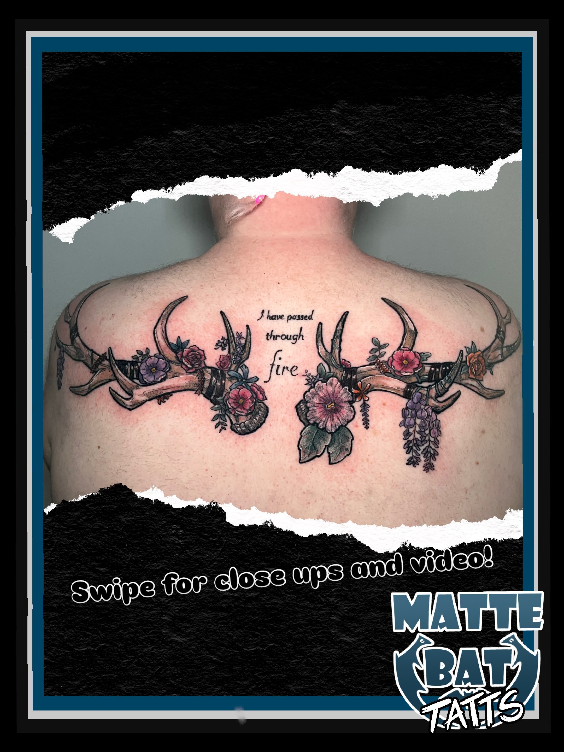 Gorgeous upper back piece for a gorgeous individual! 

This Keyleth quote still makes me emotional to be honest, so imagine my joy when I got the request to put it into such a lovely concept. Lines and shading healed, colour fresh in these pics! We d