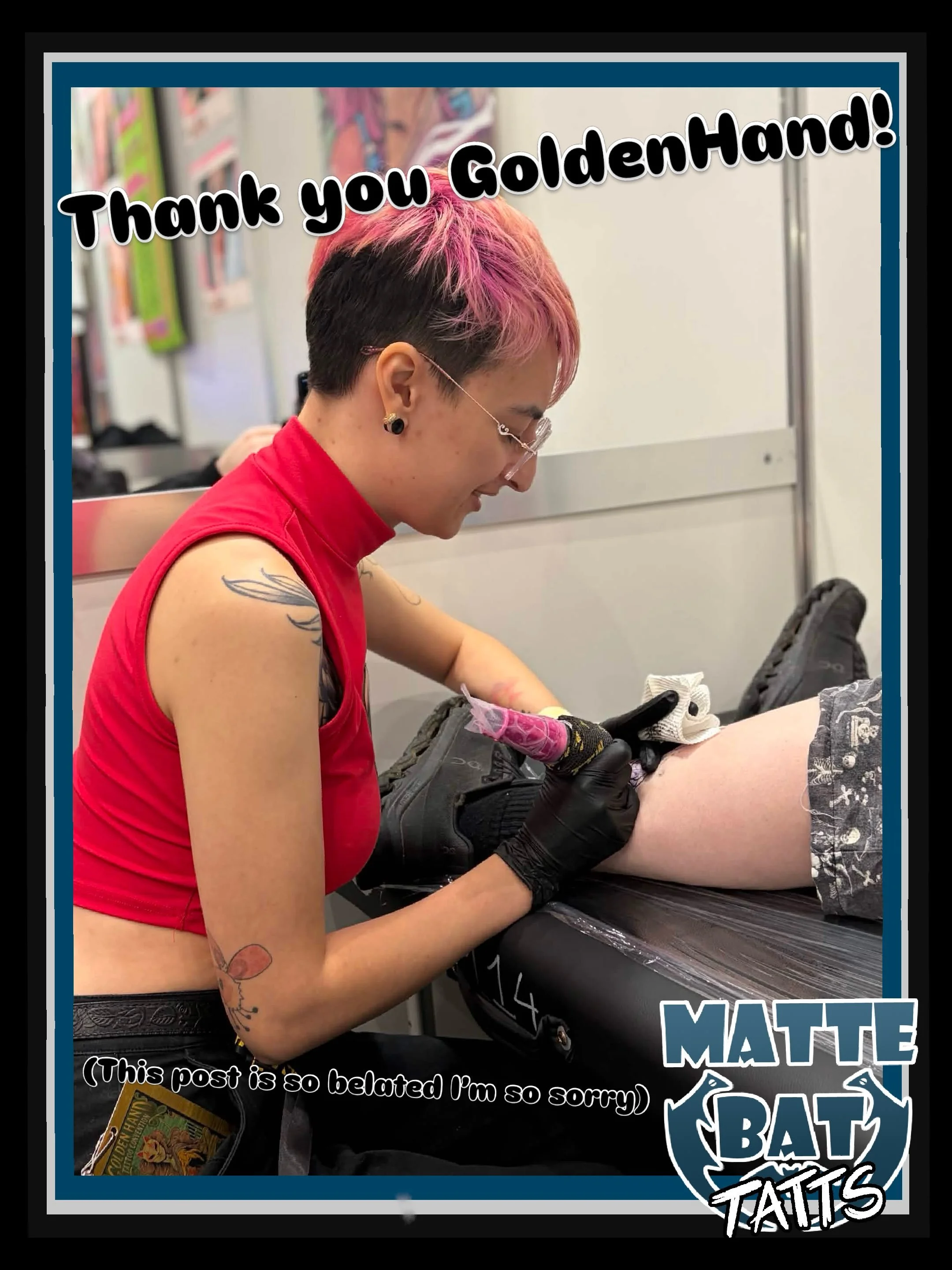 And a very belated post but thank you to @goldenhandtattooconvention for such a wonderful expo! 

The energy at this event was so, SO good. Always a joy to meet other artists and connect over our shared love of the craft. The talent on display was ou