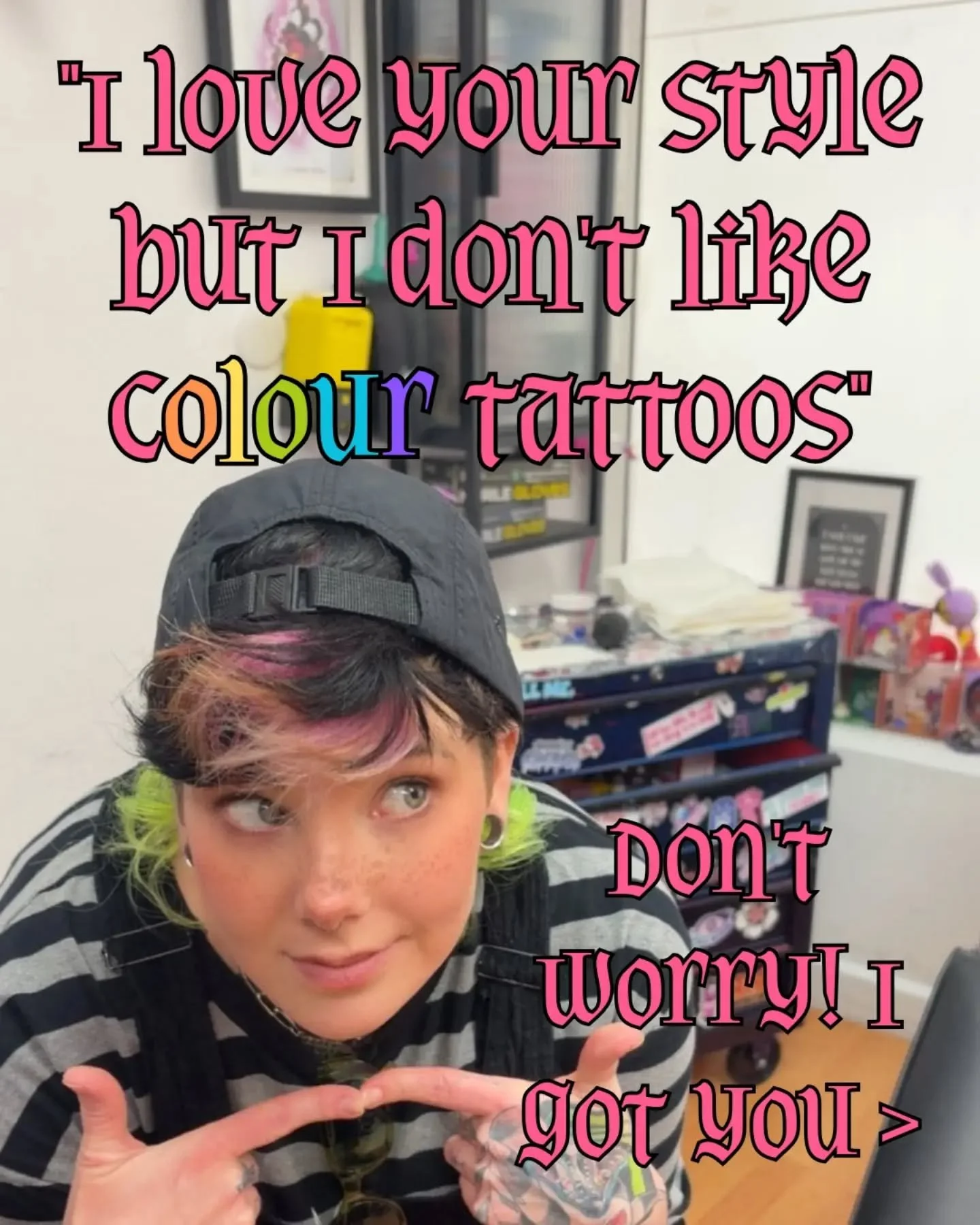 But do you do black and grey tattoos? 🖤

Yeah boi, of course I do. I love my colour tattoos, and I always love an opportunity to throw pretty colours at a flash or custom piece, but it's your body! I just put the forever stickers on you.

#adelaidet